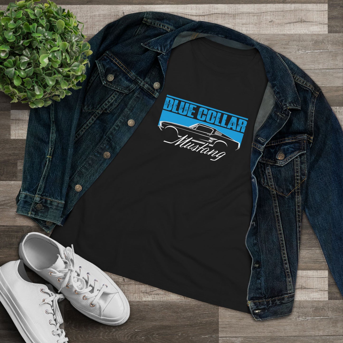 Blue Collar Mustang Women's Tee