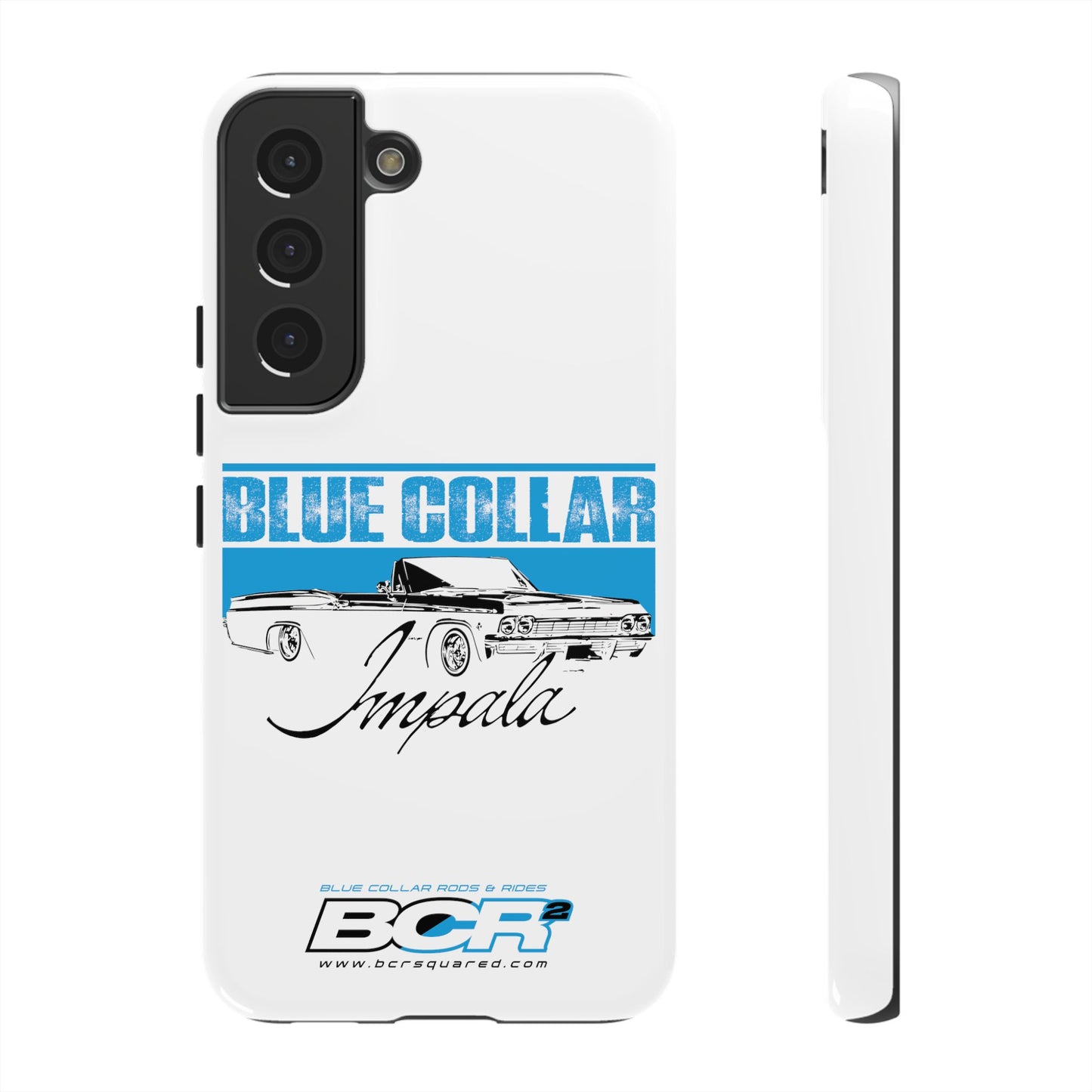 Blue Collar Impala White Phone Cases