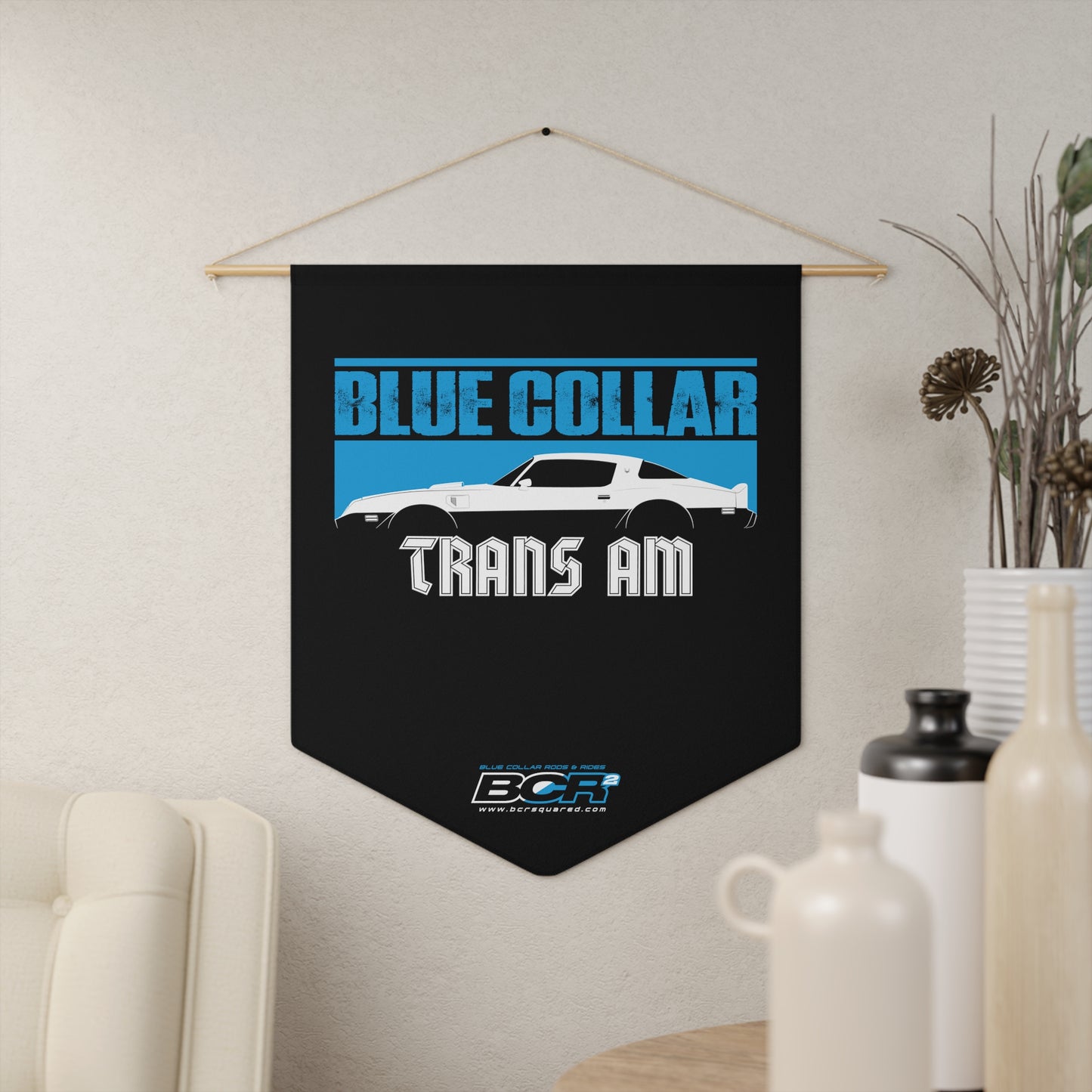 Blue Collar Trans Am Pennant Banner