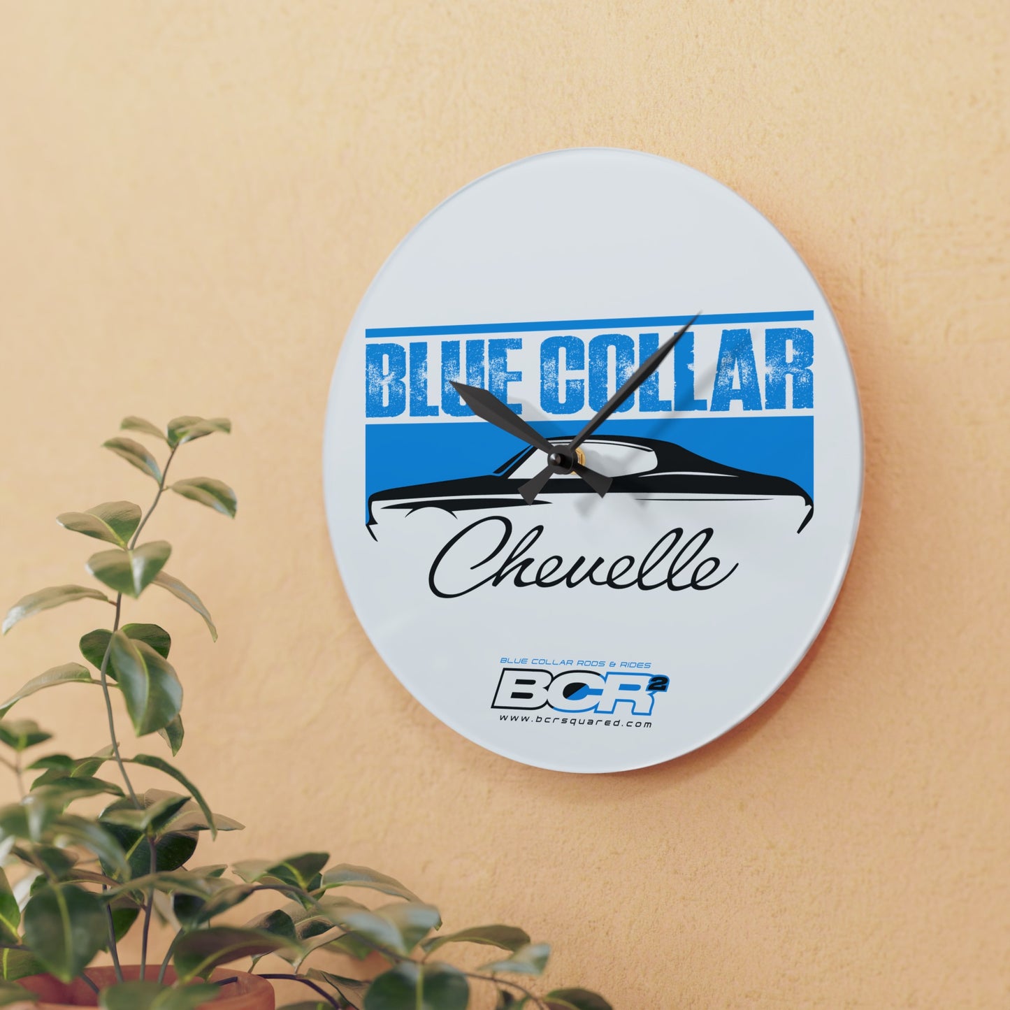 Blue Collar Chevelle Wall Clock