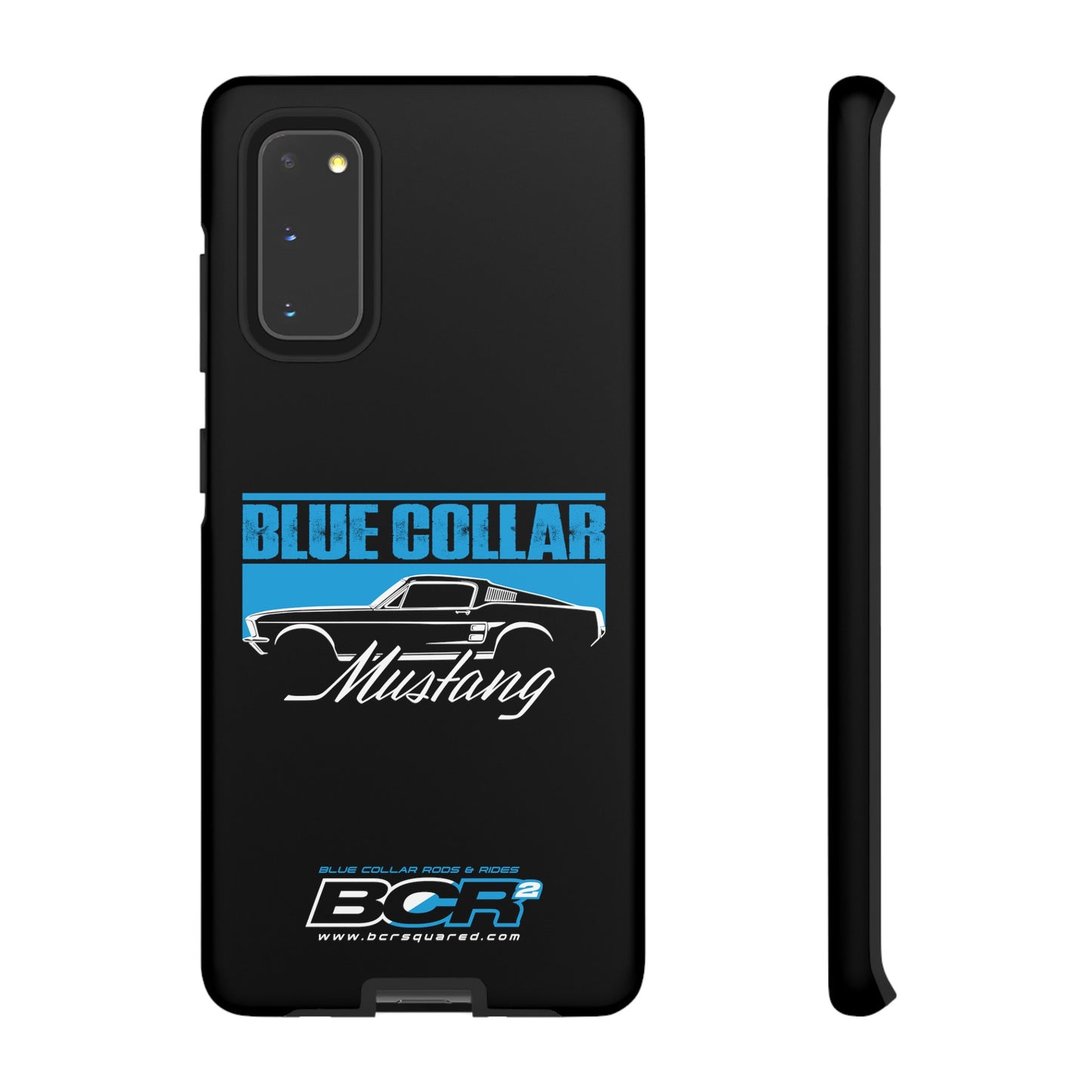 Blue Collar Mustang Black Phone Case