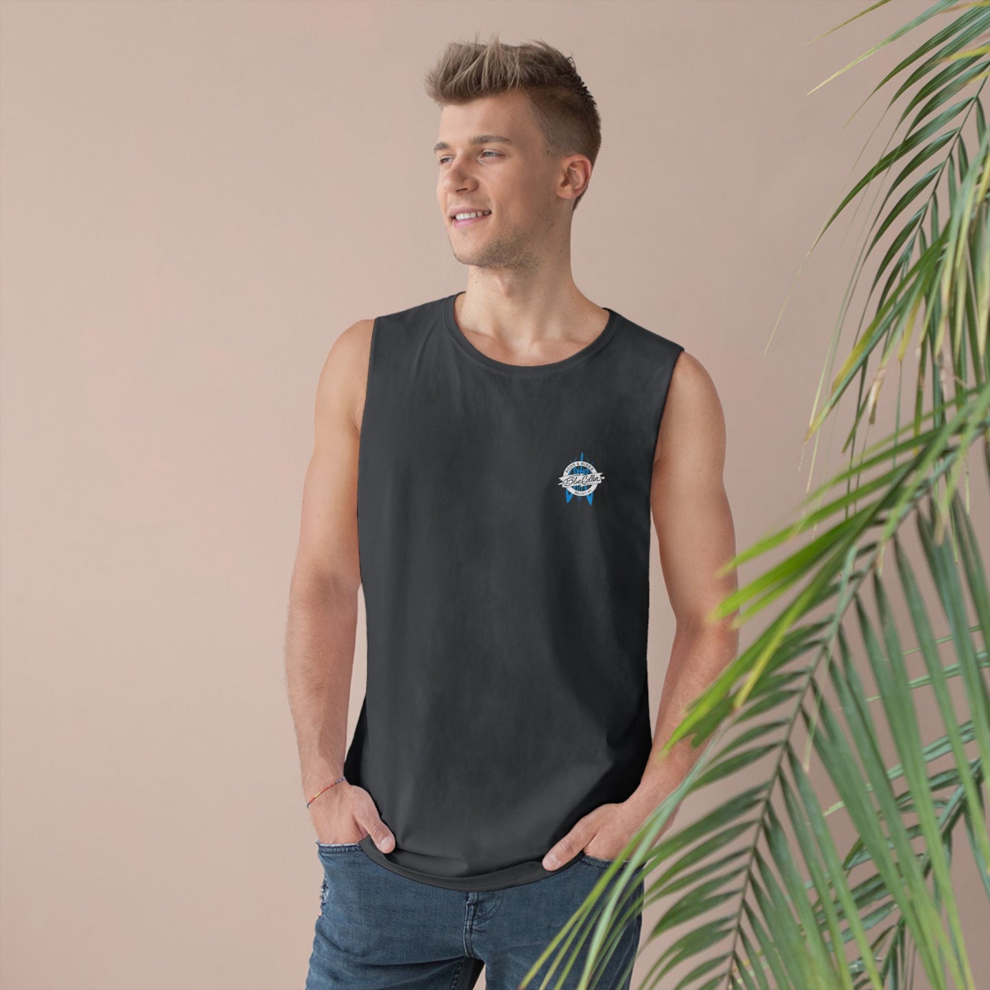 Blue Collar Pinstripe Sleeveless Tee