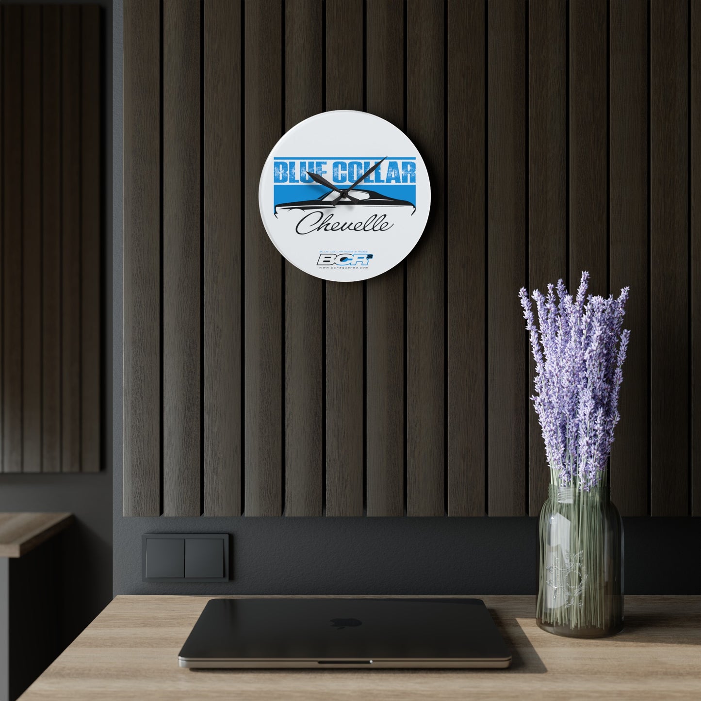 Blue Collar Chevelle Wall Clock