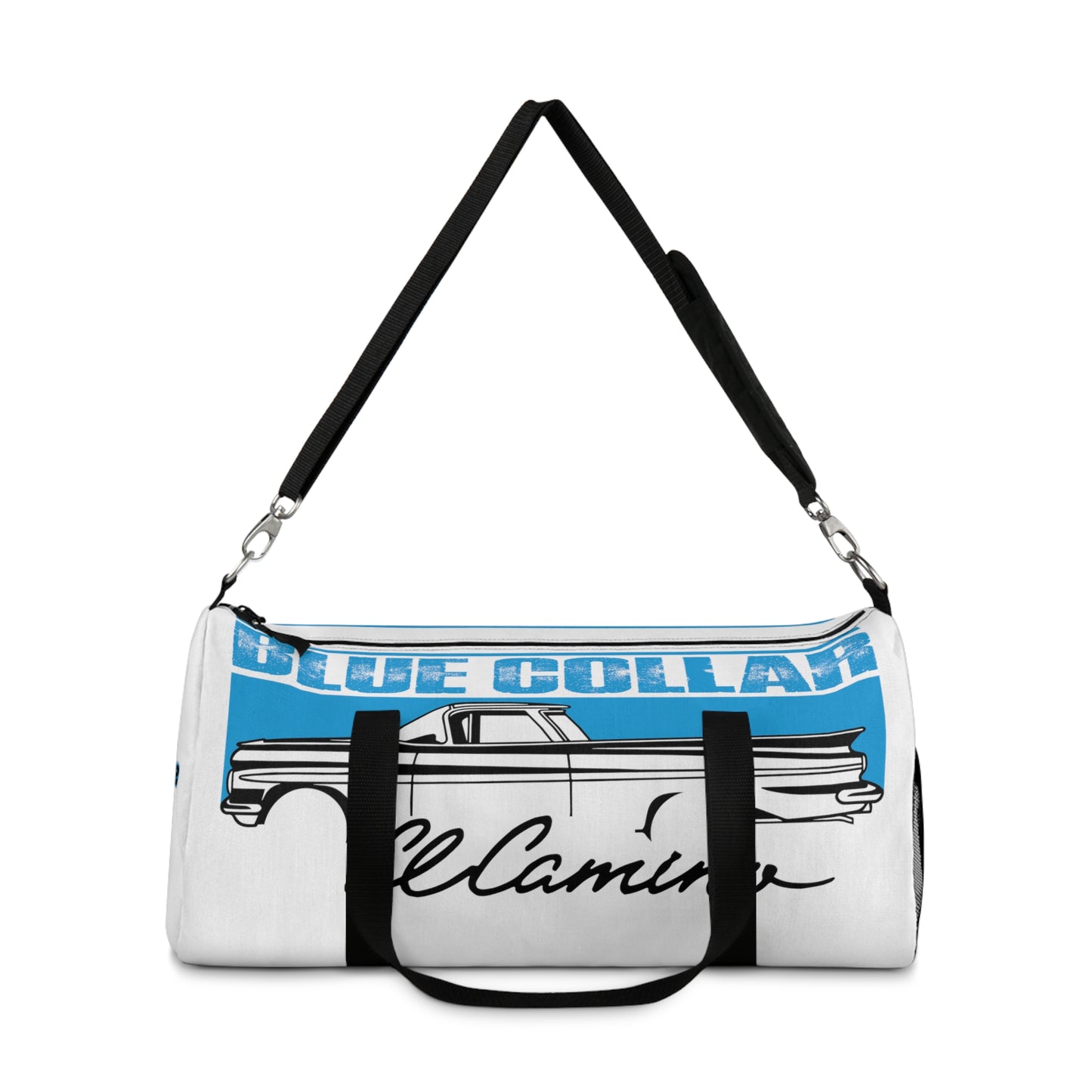 Blue Collar El Camino White Duffel Bag