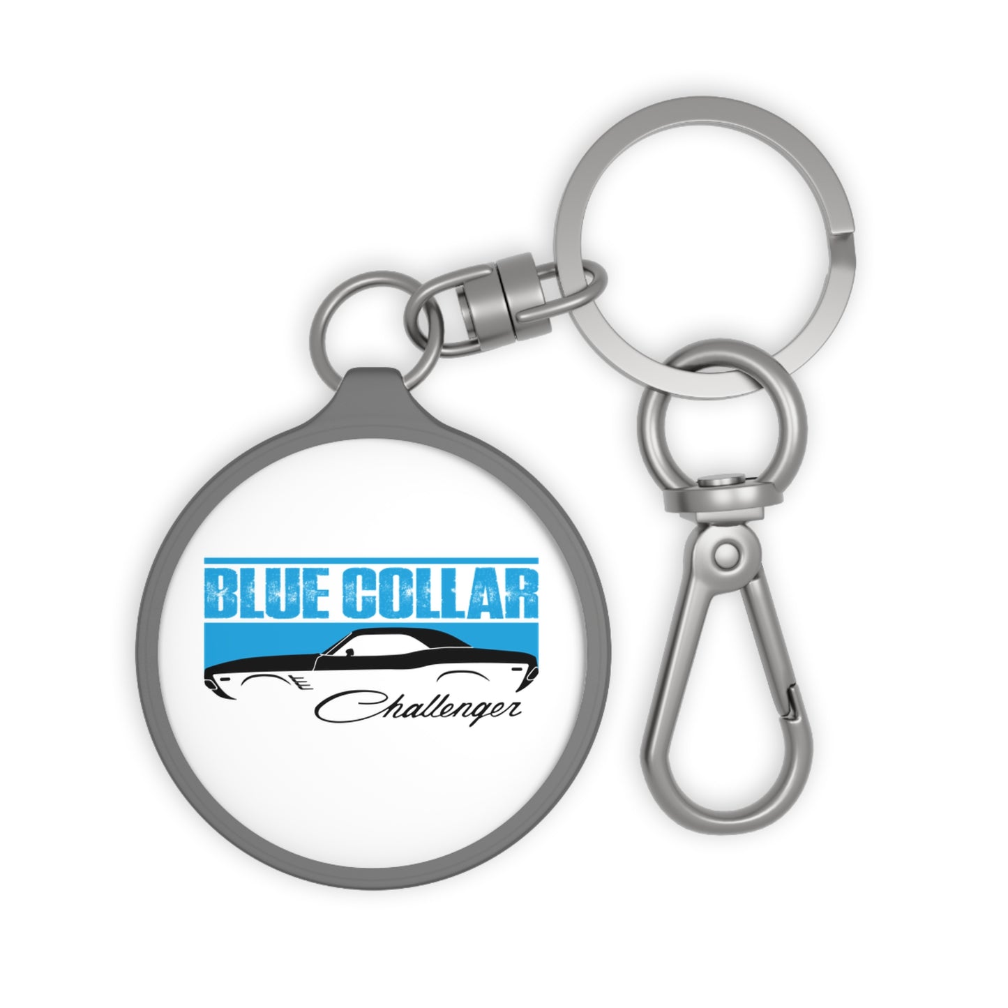 Blue Collar Challenger Keychain