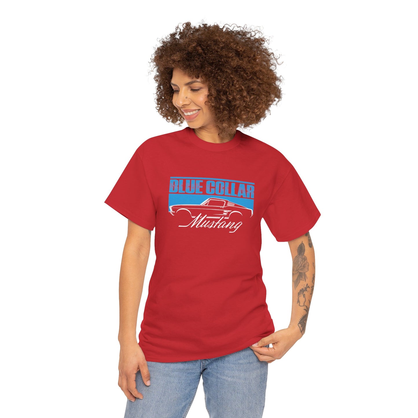 Blue Collar Mustang Tee