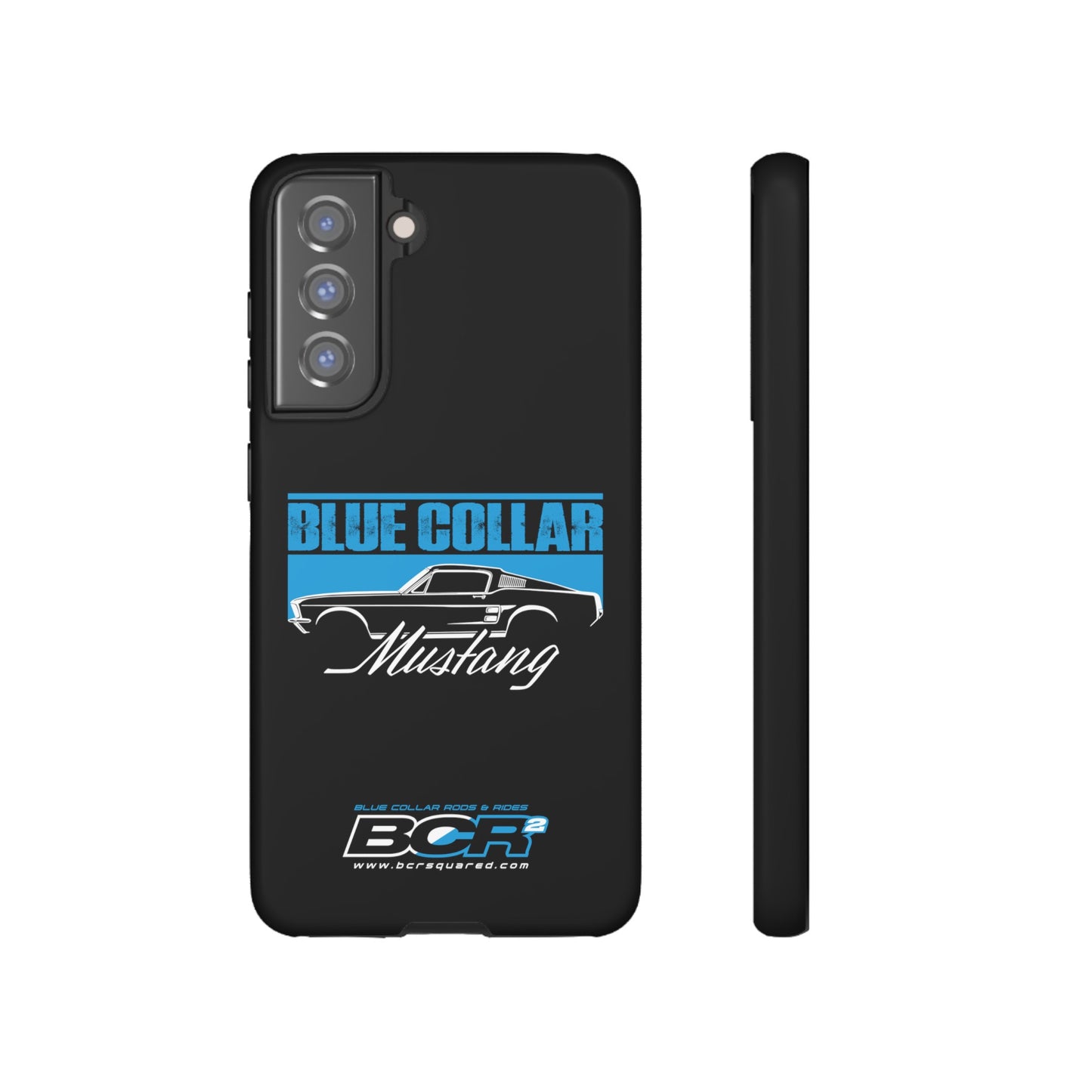 Blue Collar Mustang Black Phone Case