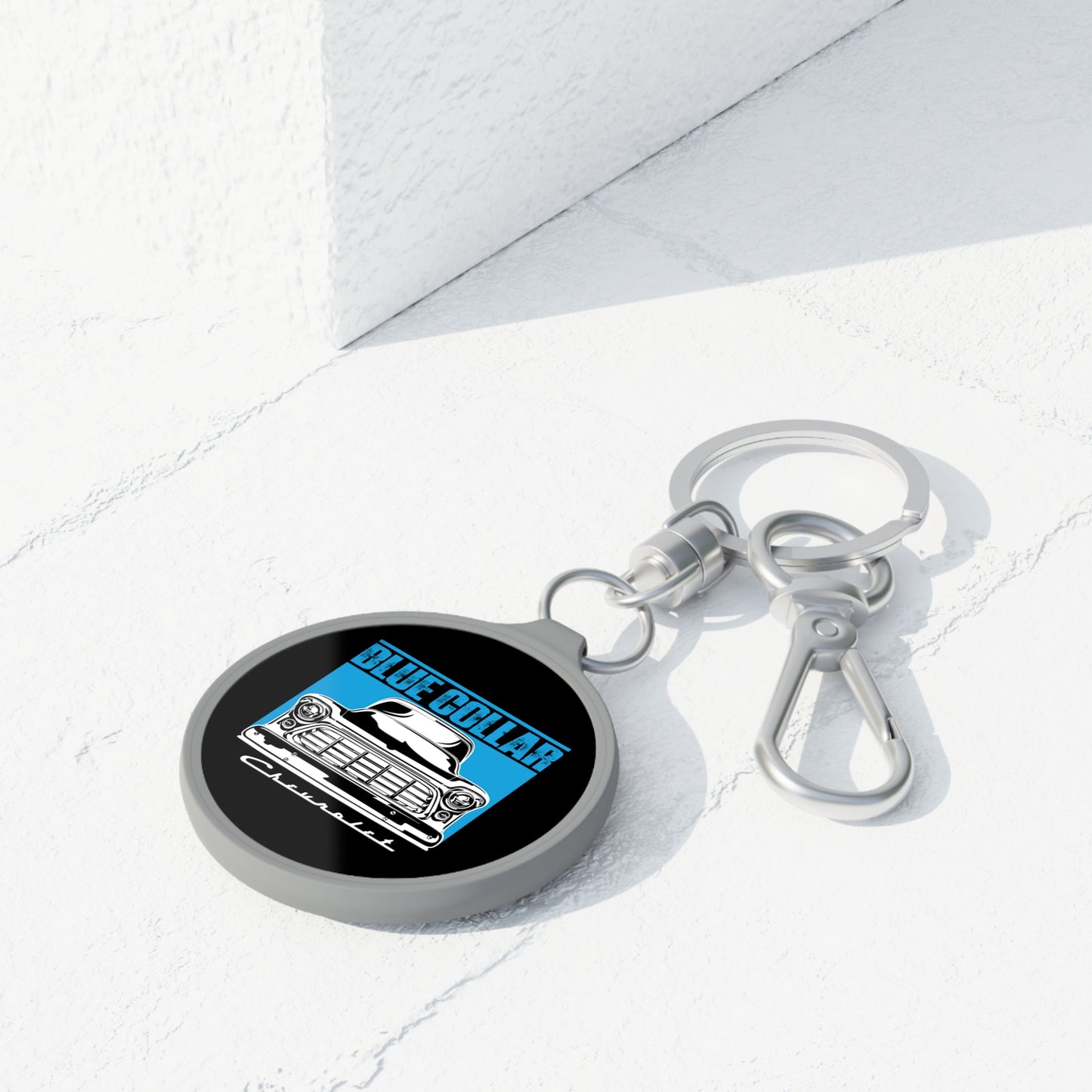 Blue Collar 2nd Gen Chevy Truck Keychain - Black