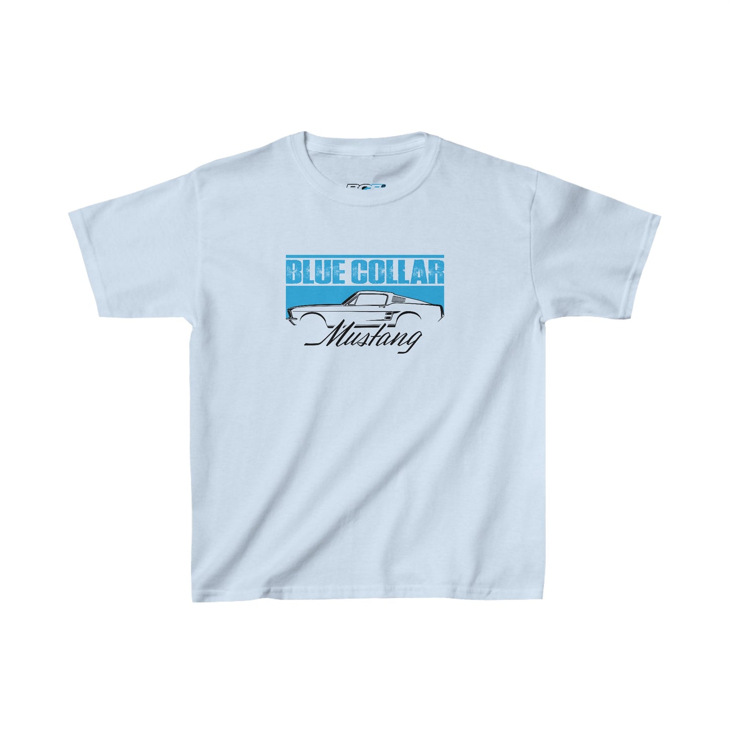 Blue Collar Mustang Kids Tee