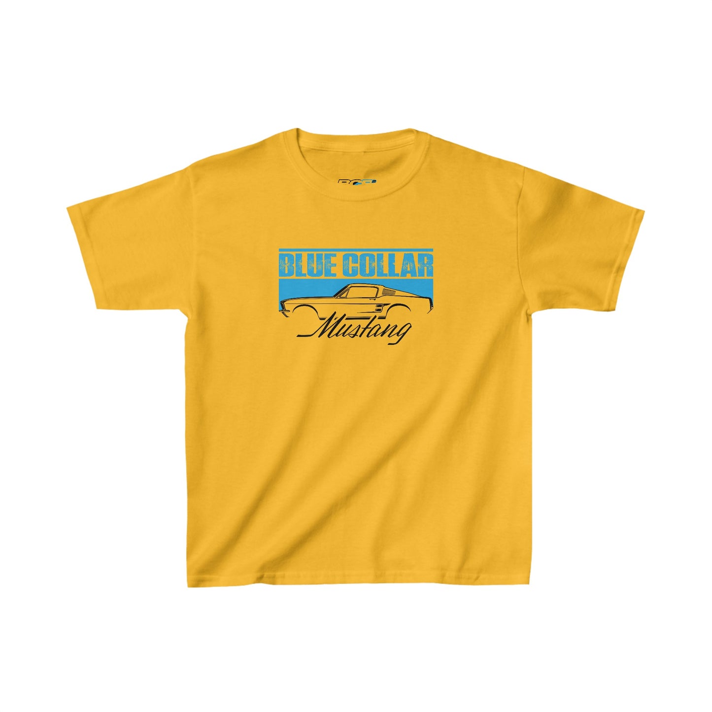 Blue Collar Mustang Kids Tee