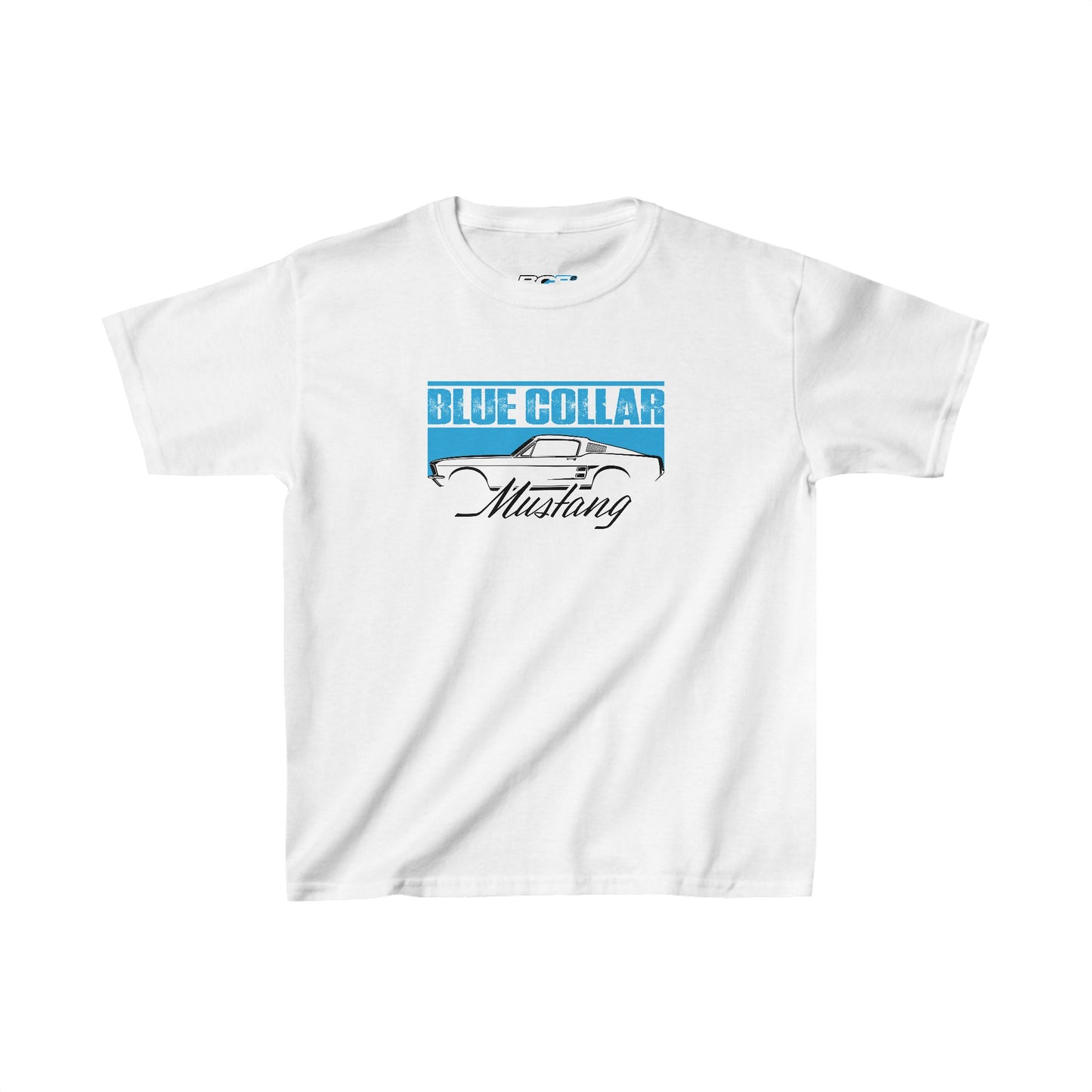 Blue Collar Mustang Kids Tee