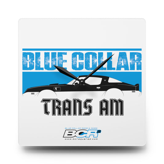 Blue Collar Trans Am Wall Clock