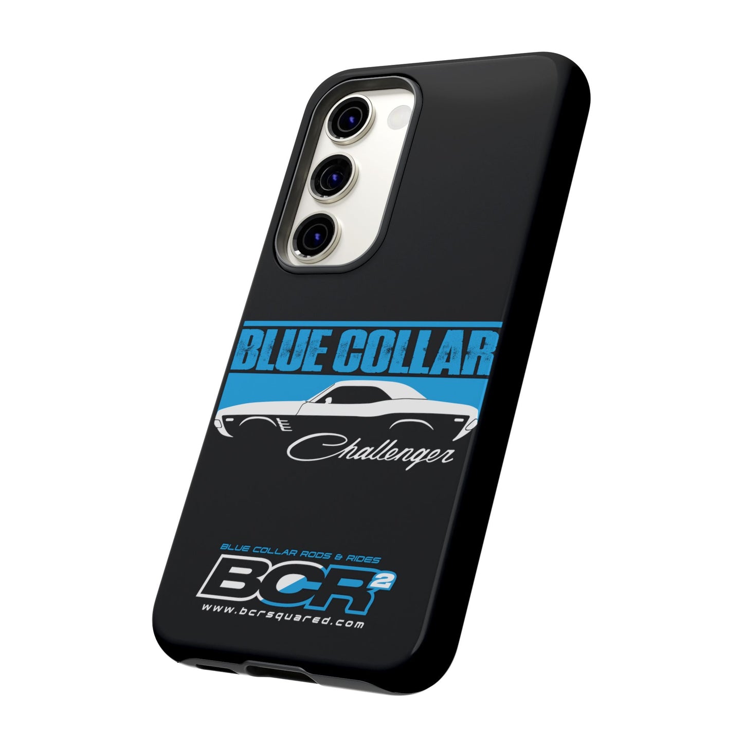 Blue Collar Challenger Black Phone Cases