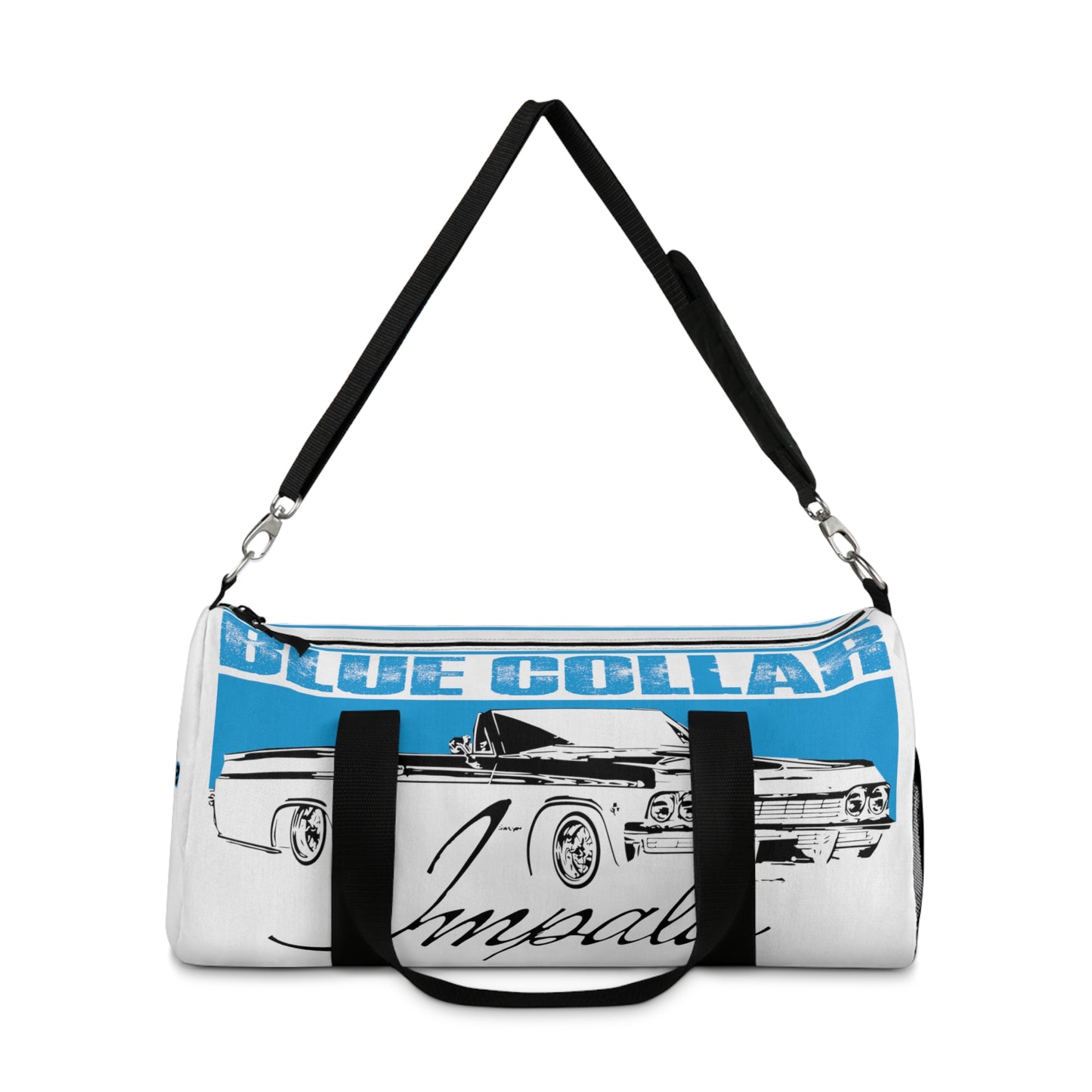 Blue Collar White Duffel Bag