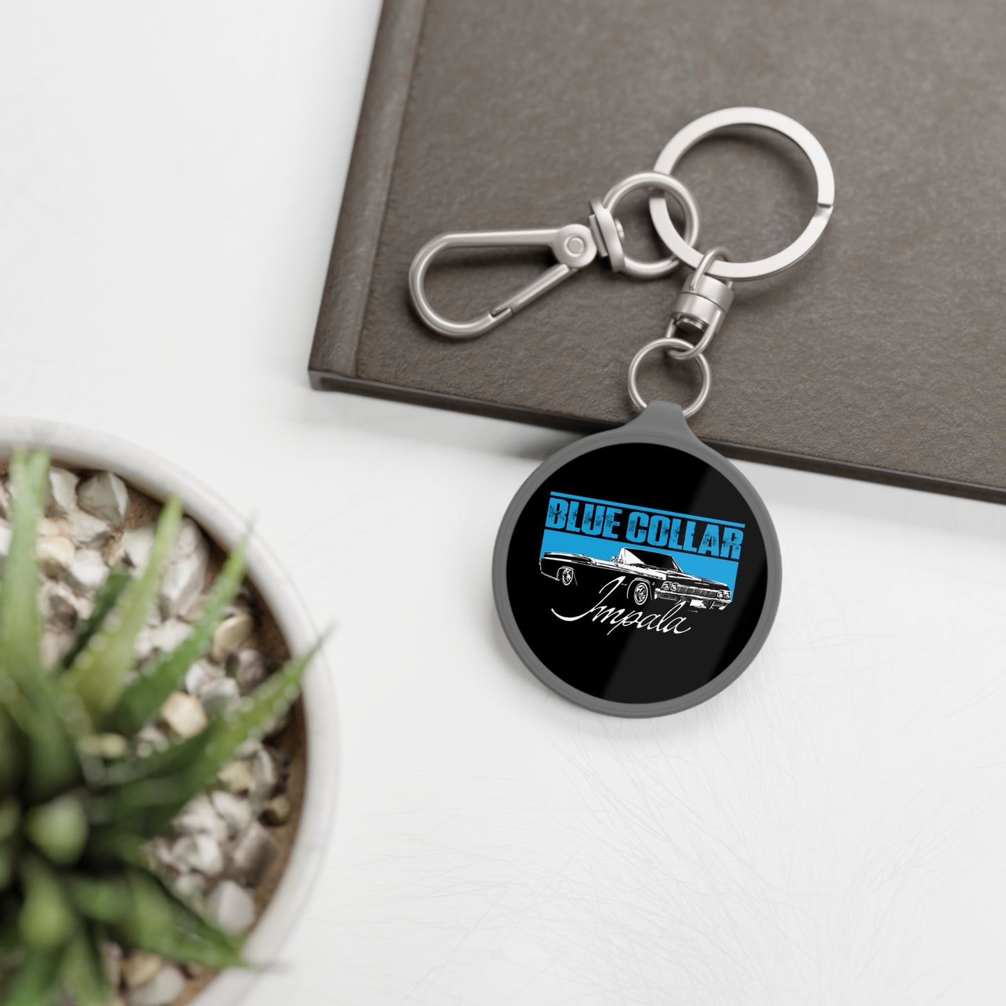 Blue Collar Impala Keychain