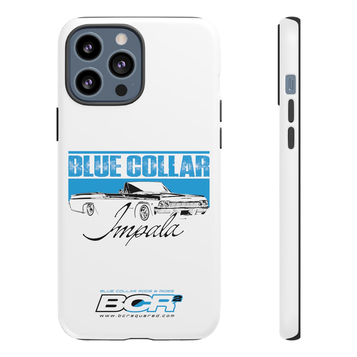 Blue Collar Impala White Phone Cases