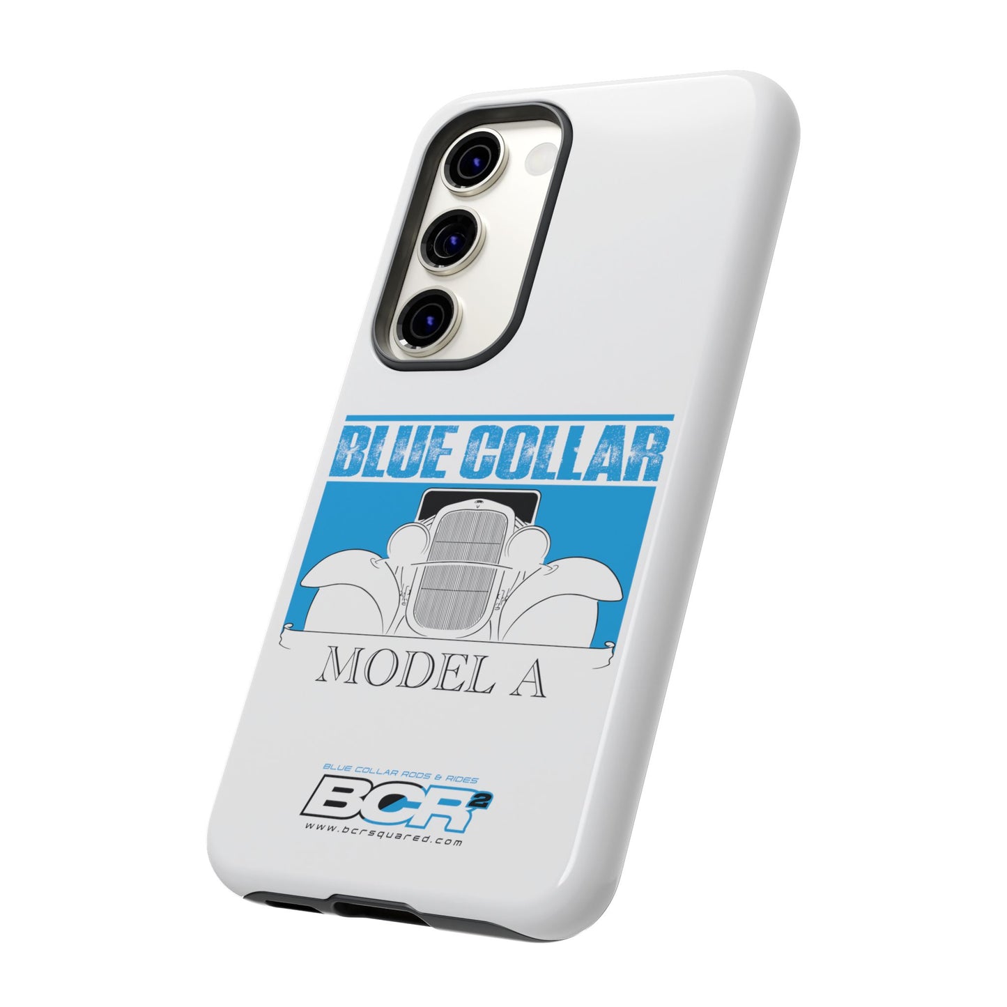 Blue Collar Model A White Phone Case