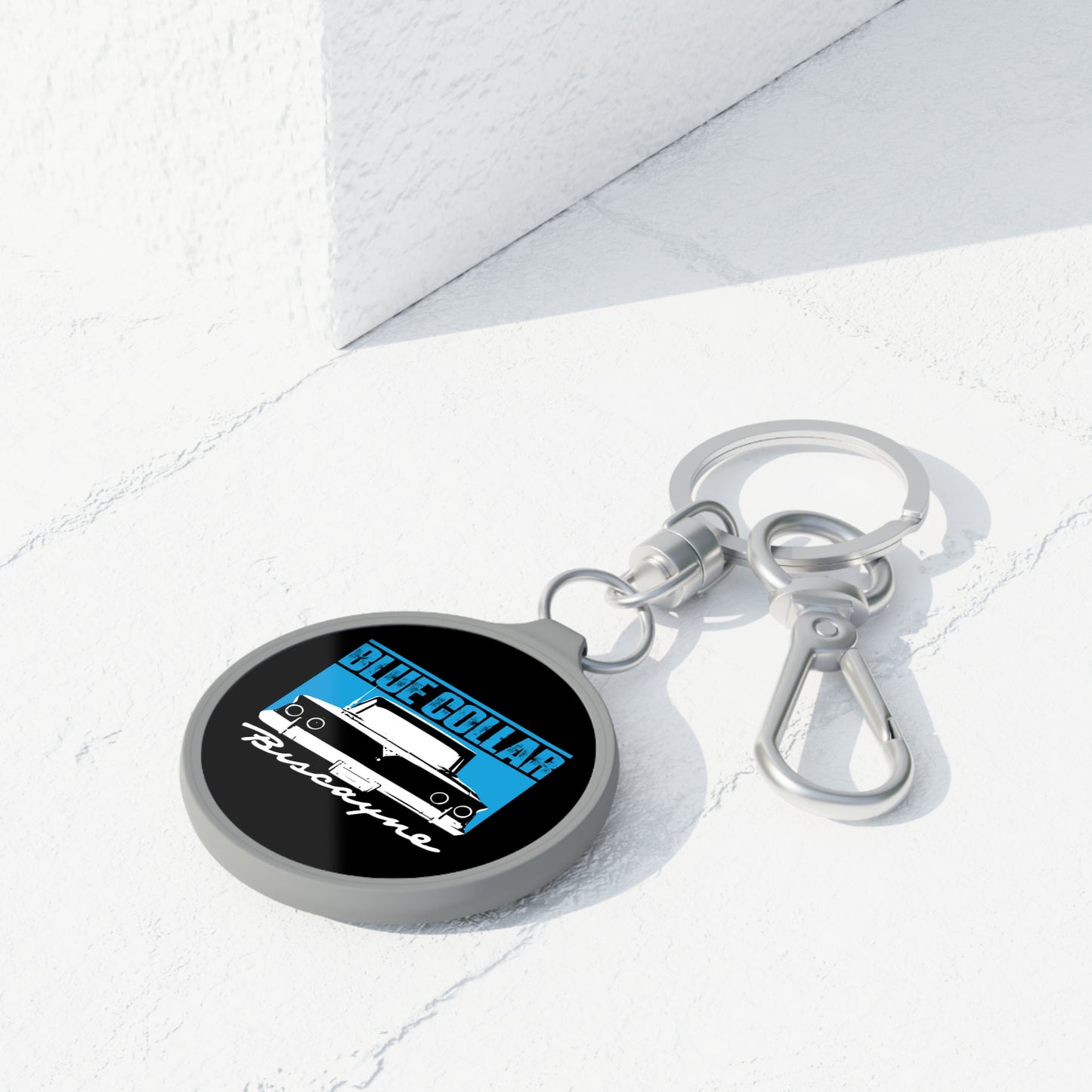 Blue Collar Biscayne Keychain