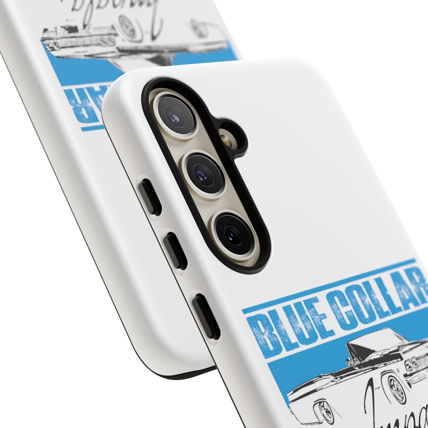 Blue Collar Impala White Phone Cases