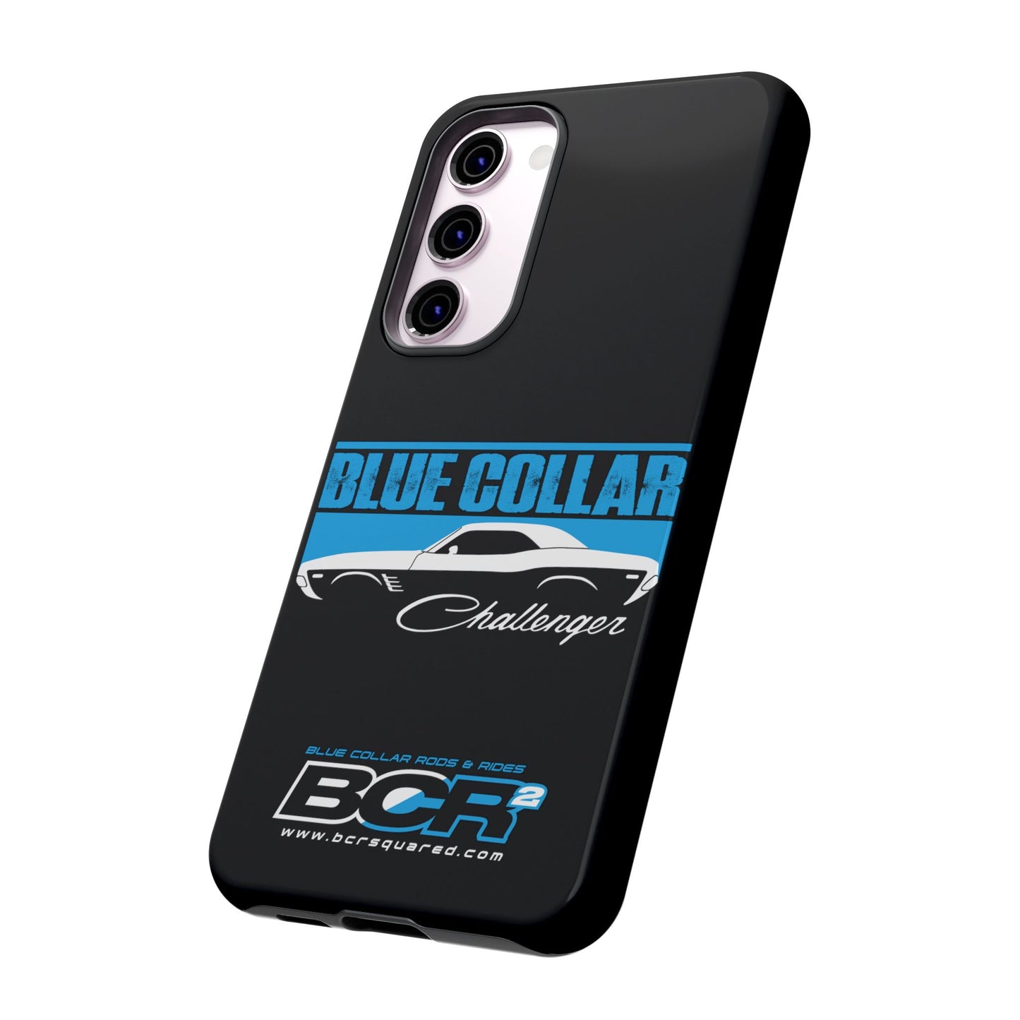 Blue Collar Challenger Black Phone Cases