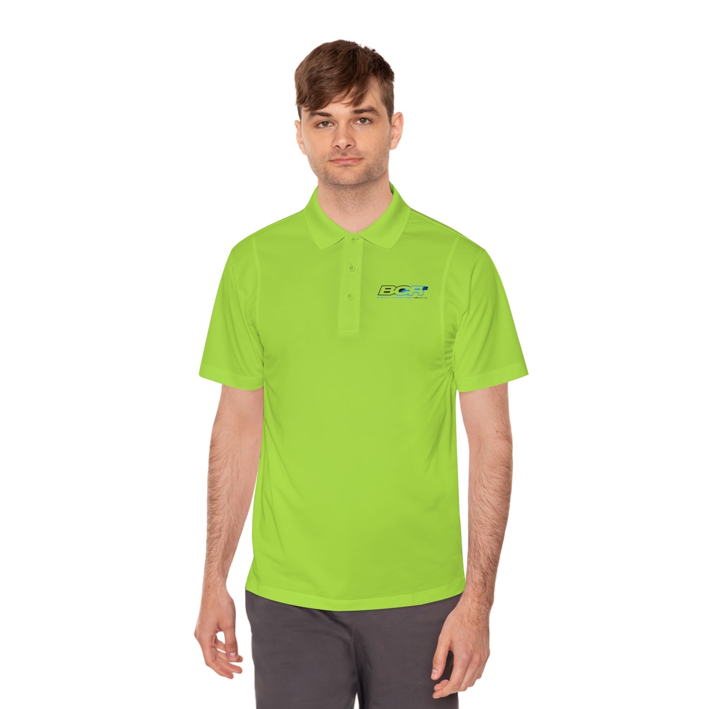 BCR Squared Logo Men's Polo Shirt