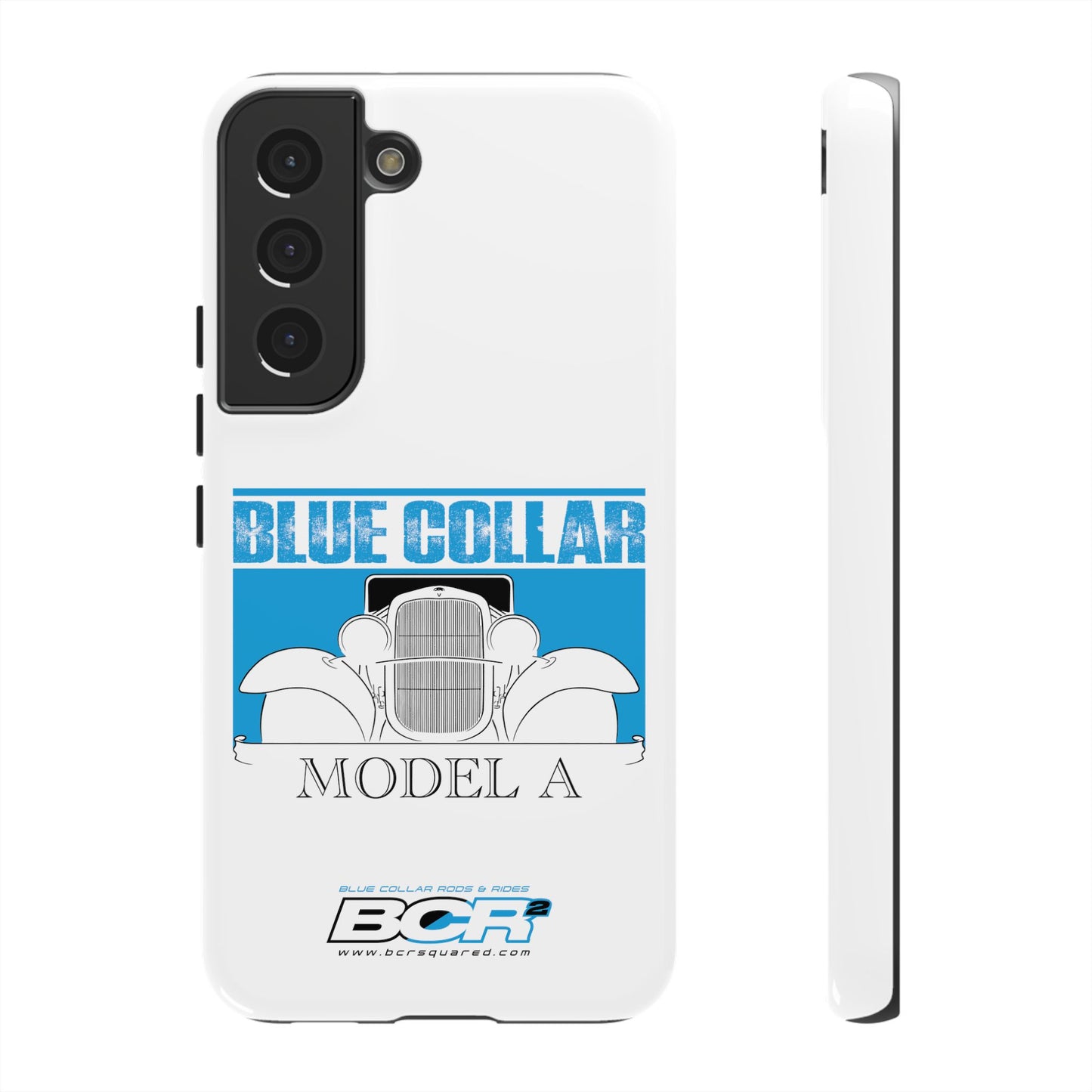 Blue Collar Model A White Phone Case