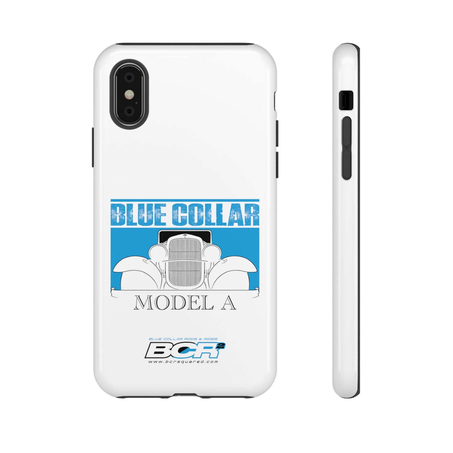 Blue Collar Model A White Phone Case