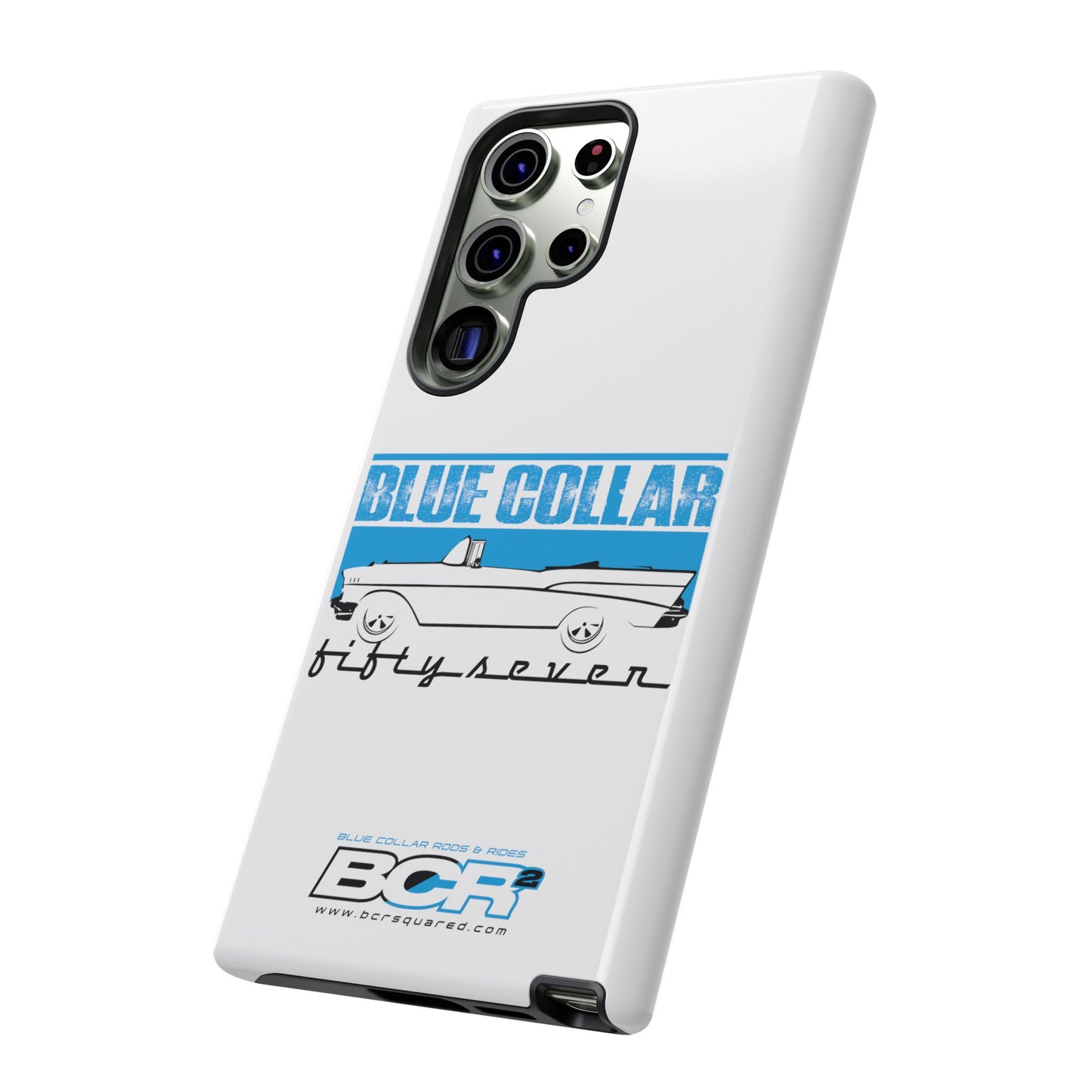 Blue Collar Fifty Seven White Phone Case