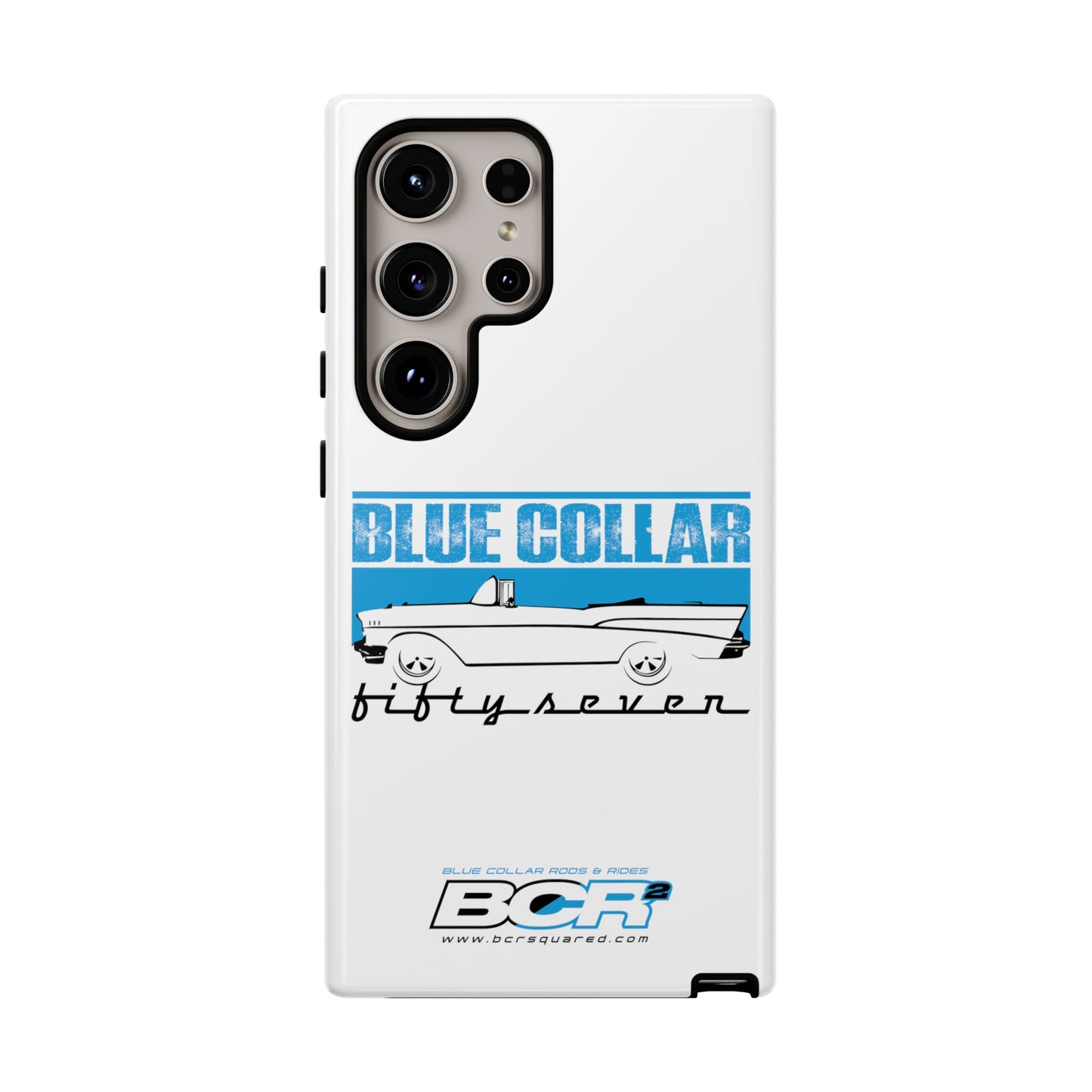 Blue Collar Fifty Seven White Phone Case