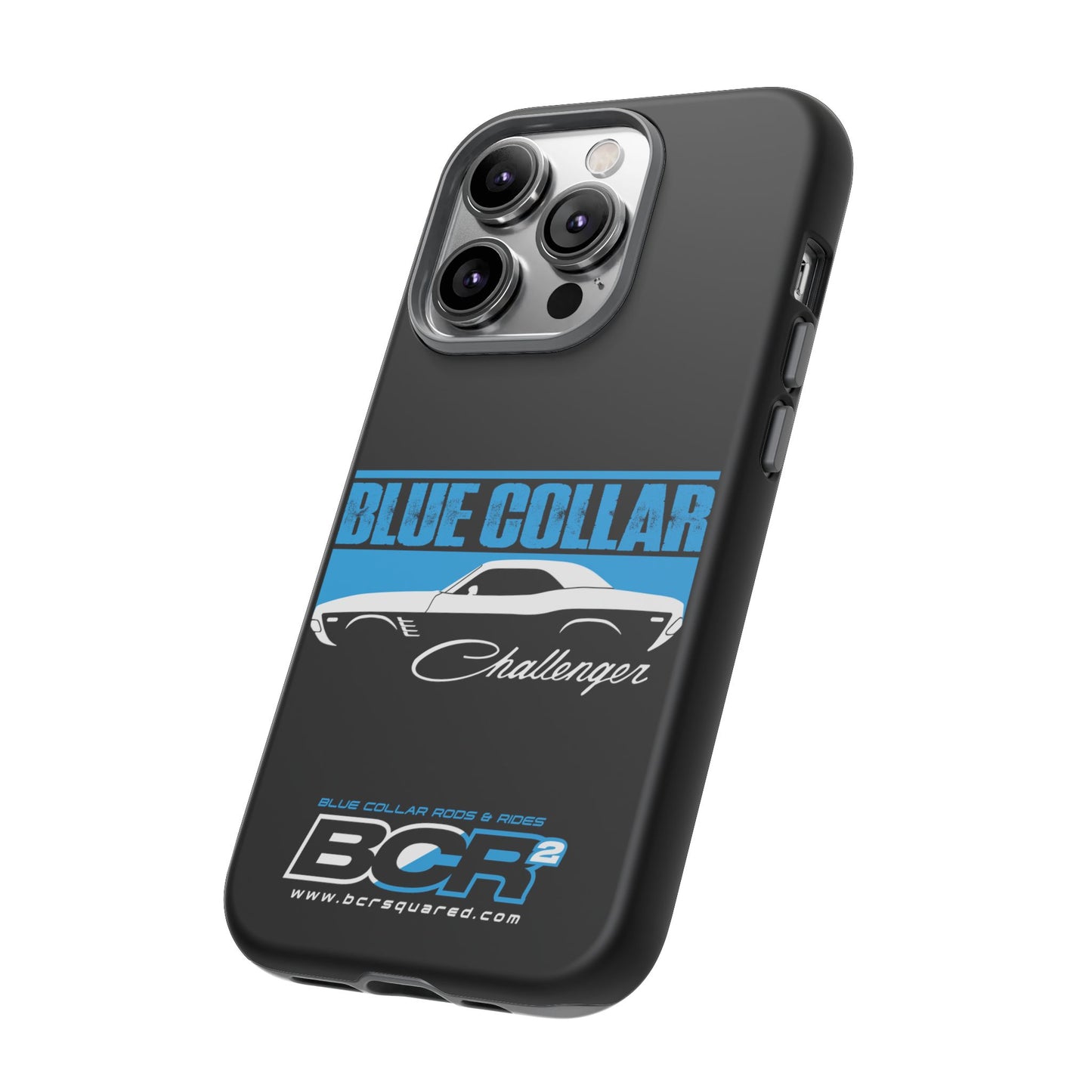 Blue Collar Challenger Black Phone Cases