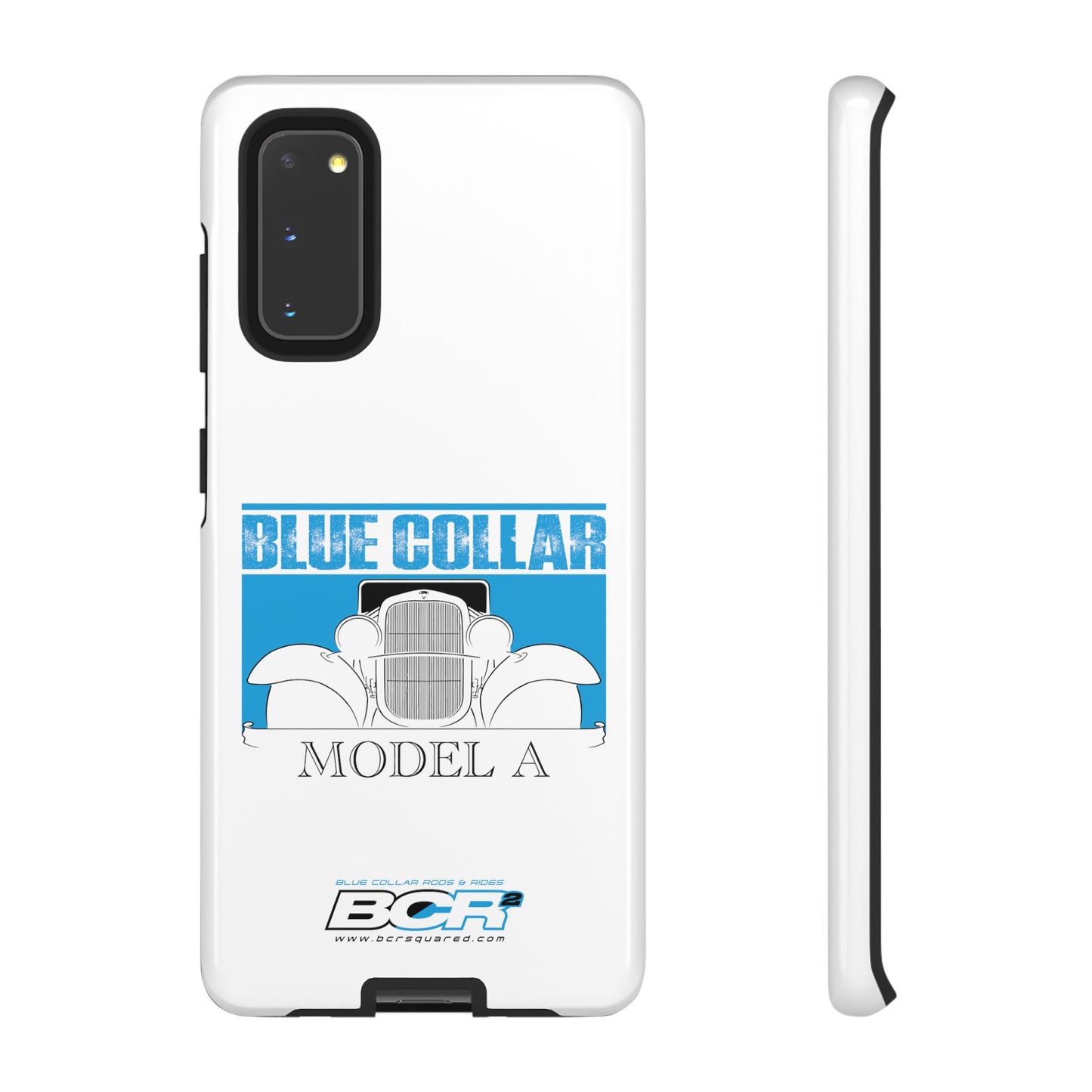 Blue Collar Model A White Phone Case