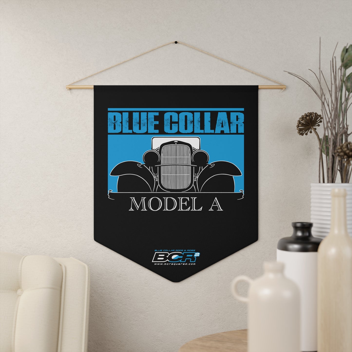 Blue Collar Model A Pennant Banner