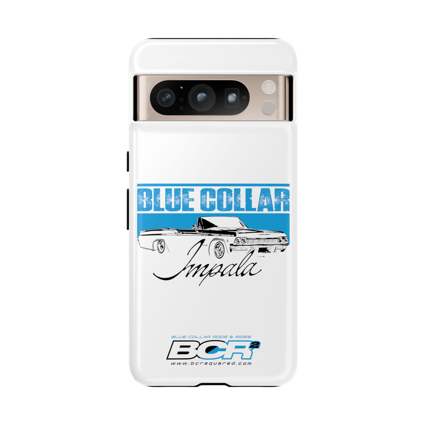 Blue Collar Impala White Phone Cases