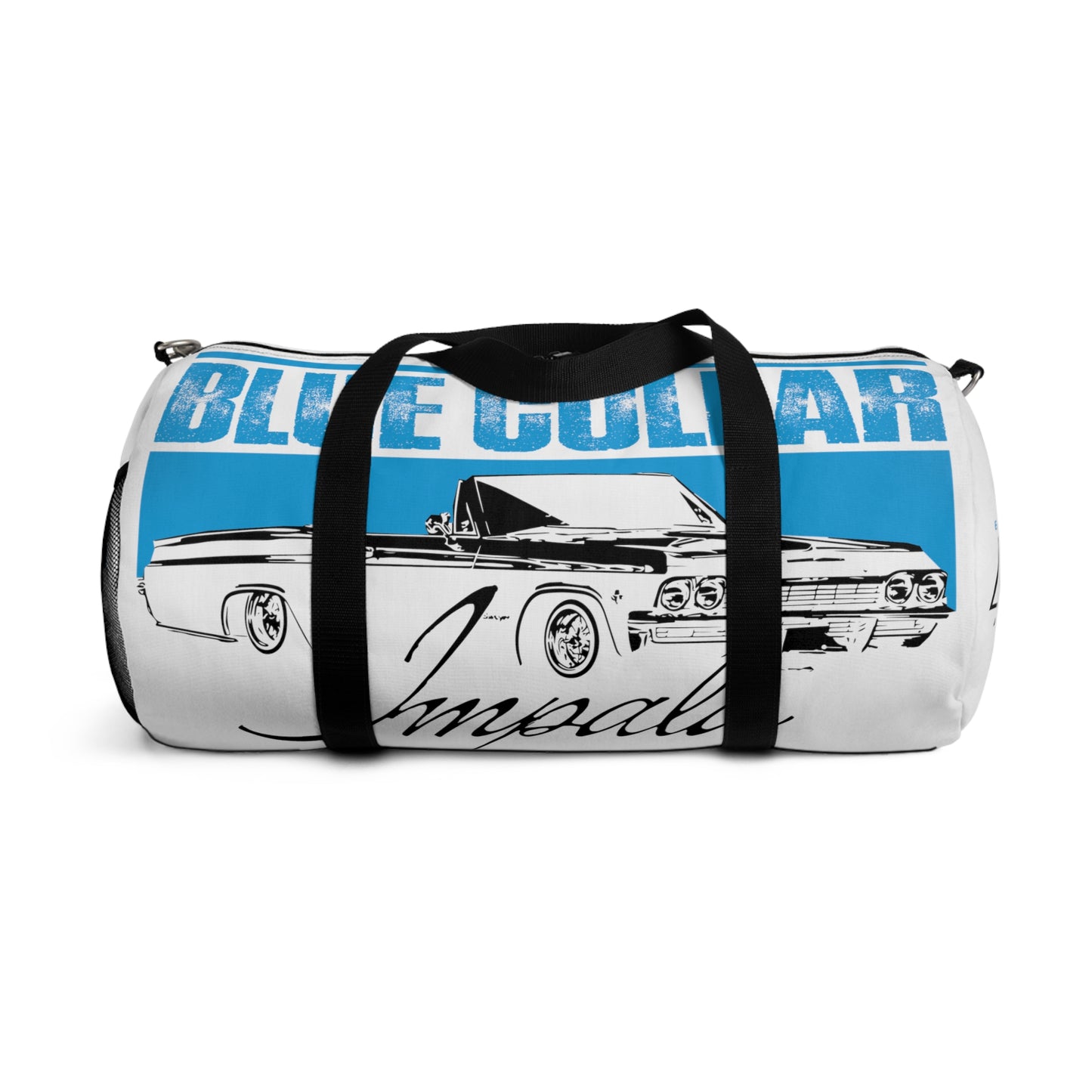 Blue Collar White Duffel Bag