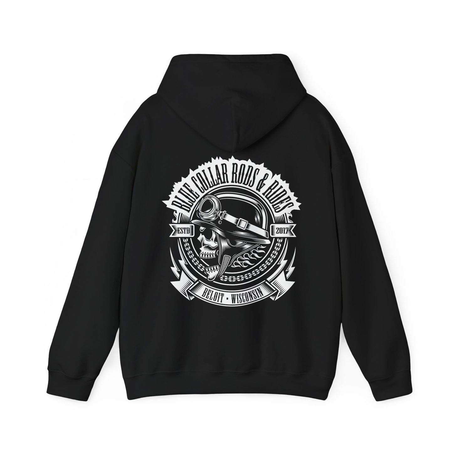 Blue Collar Skull 1 Hoodie