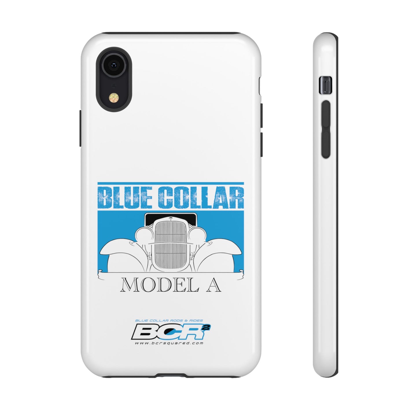 Blue Collar Model A White Phone Case