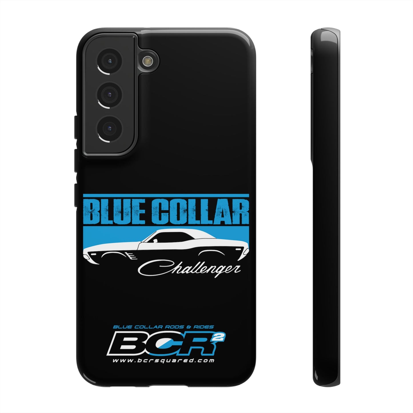 Blue Collar Challenger Black Phone Cases