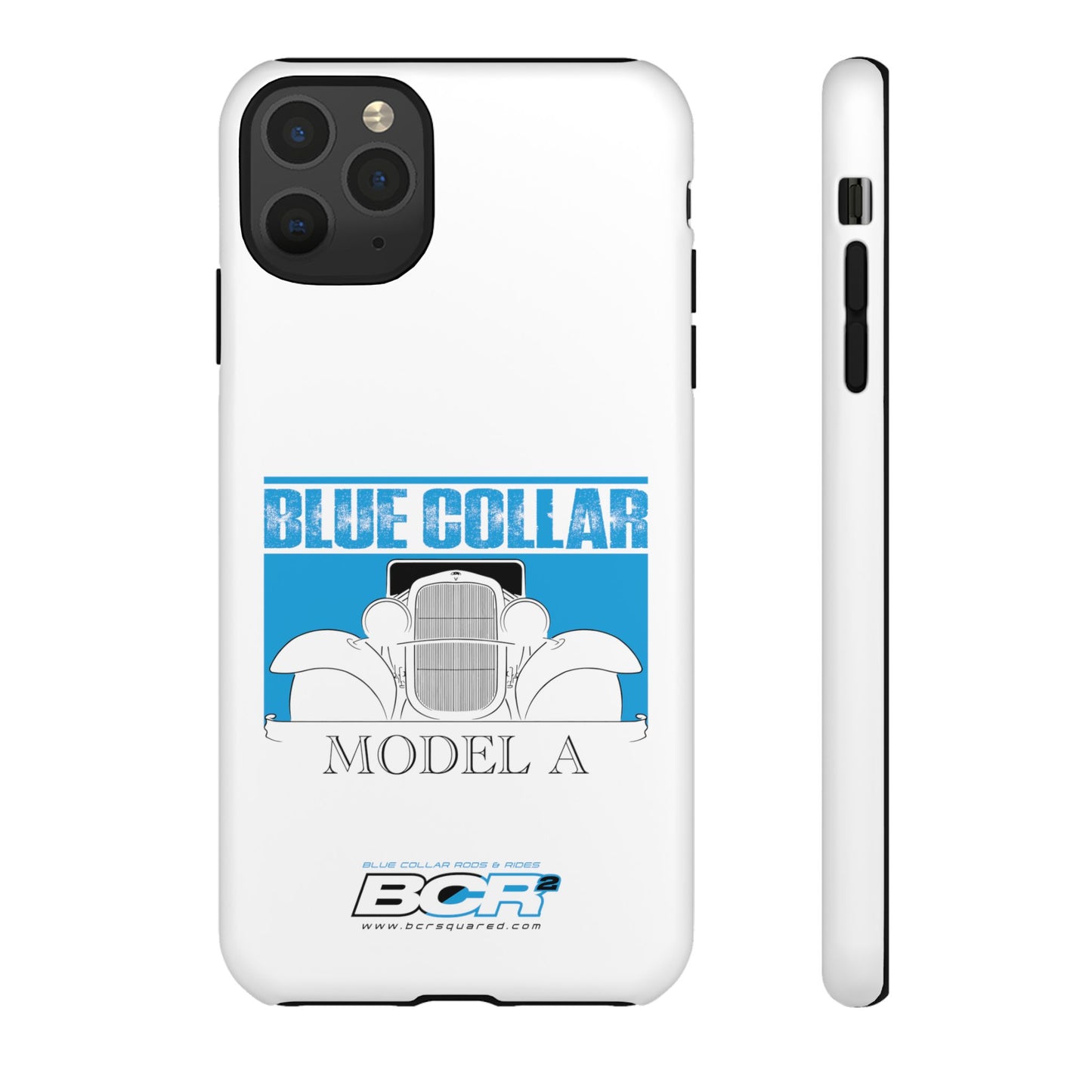 Blue Collar Model A White Phone Case