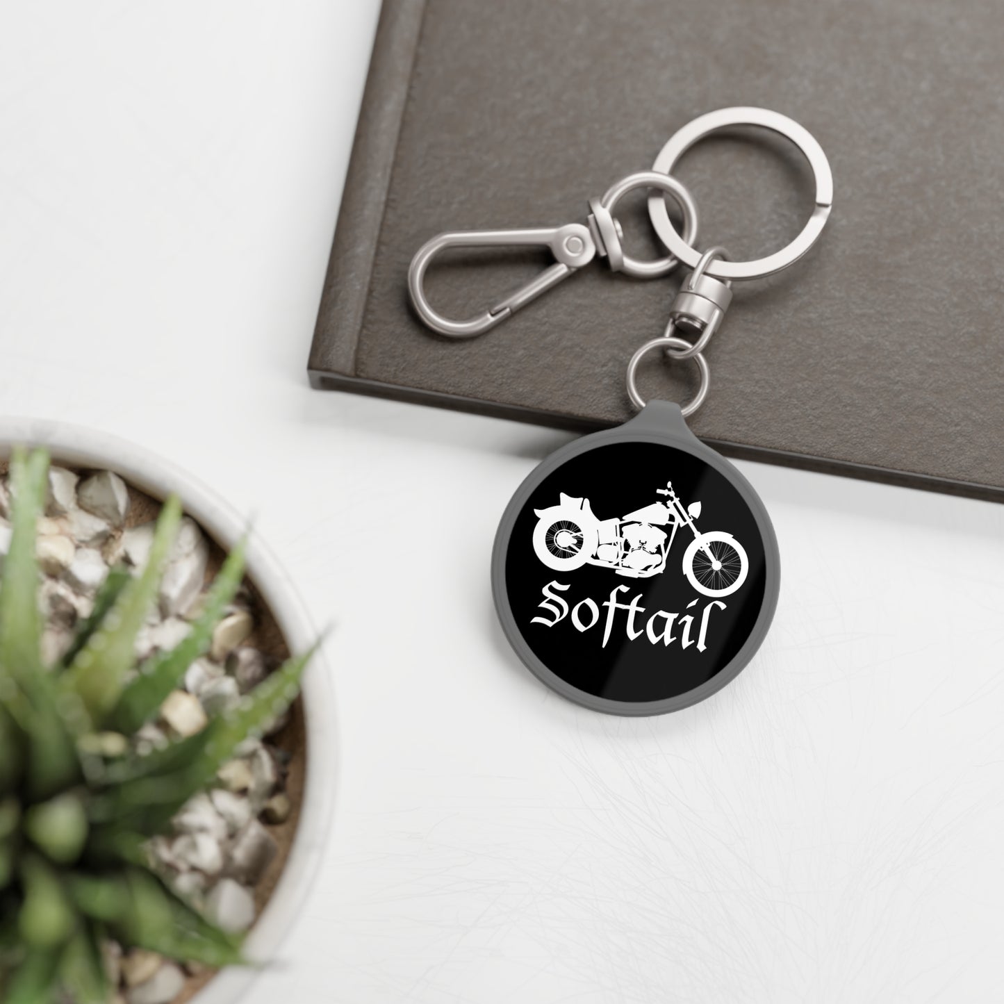 Softail Keychain Black