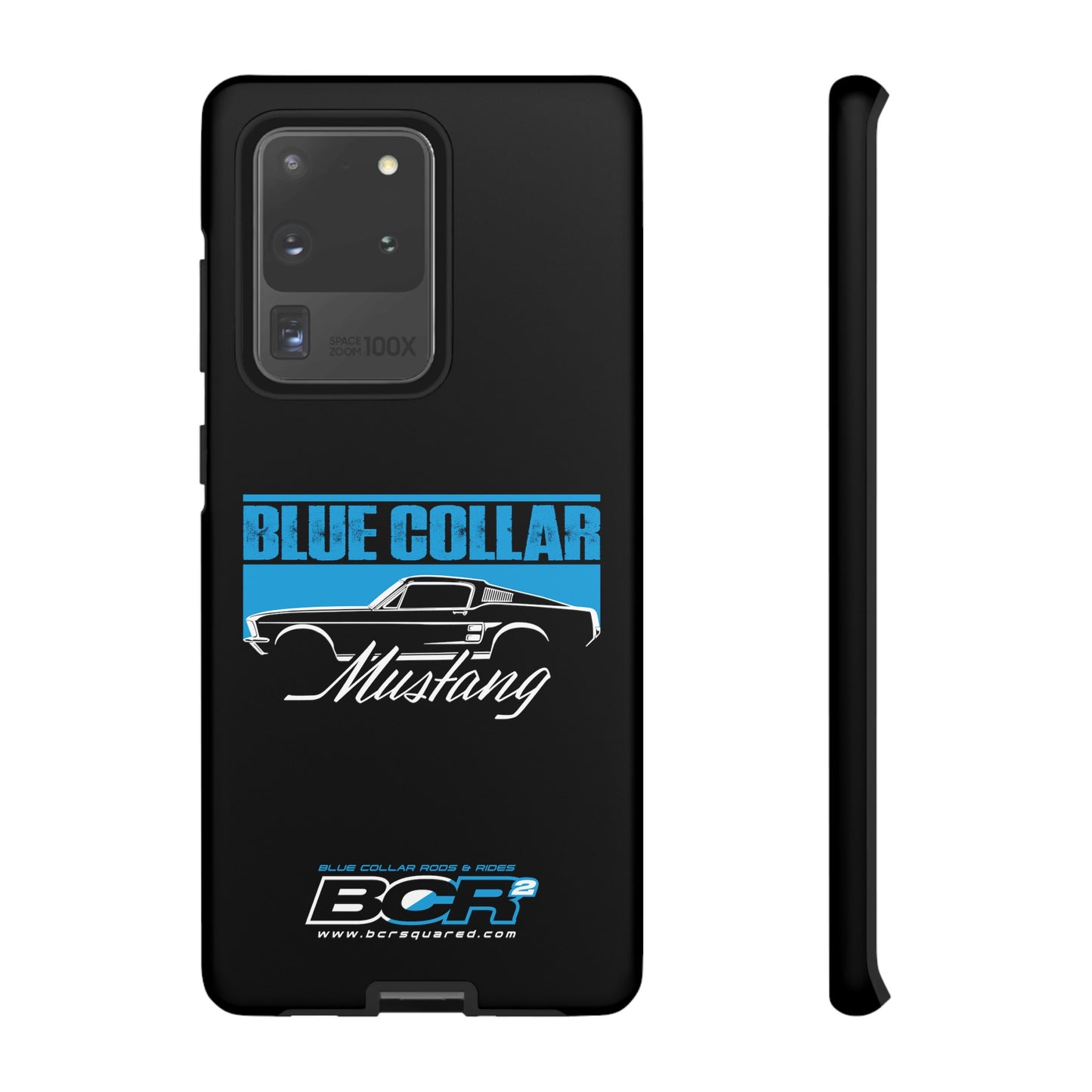 Blue Collar Mustang Black Phone Case