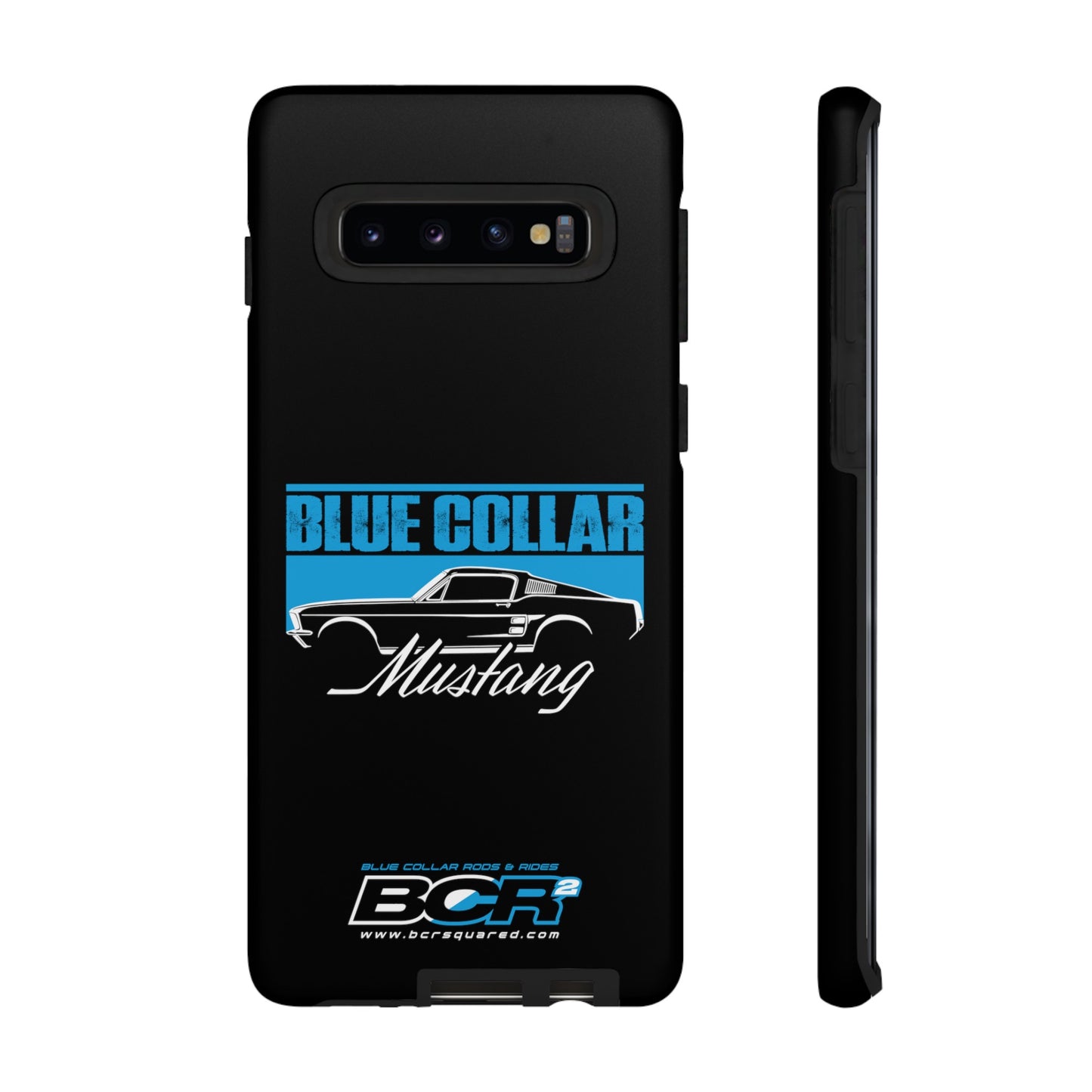 Blue Collar Mustang Black Phone Case