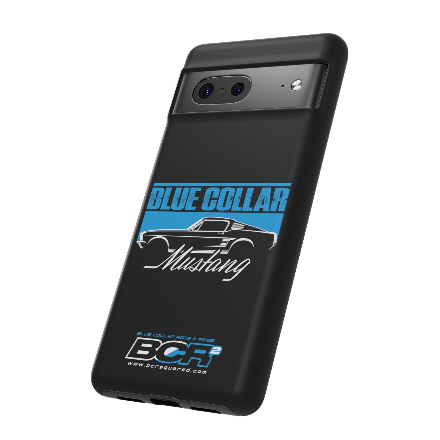 Blue Collar Mustang Black Phone Case