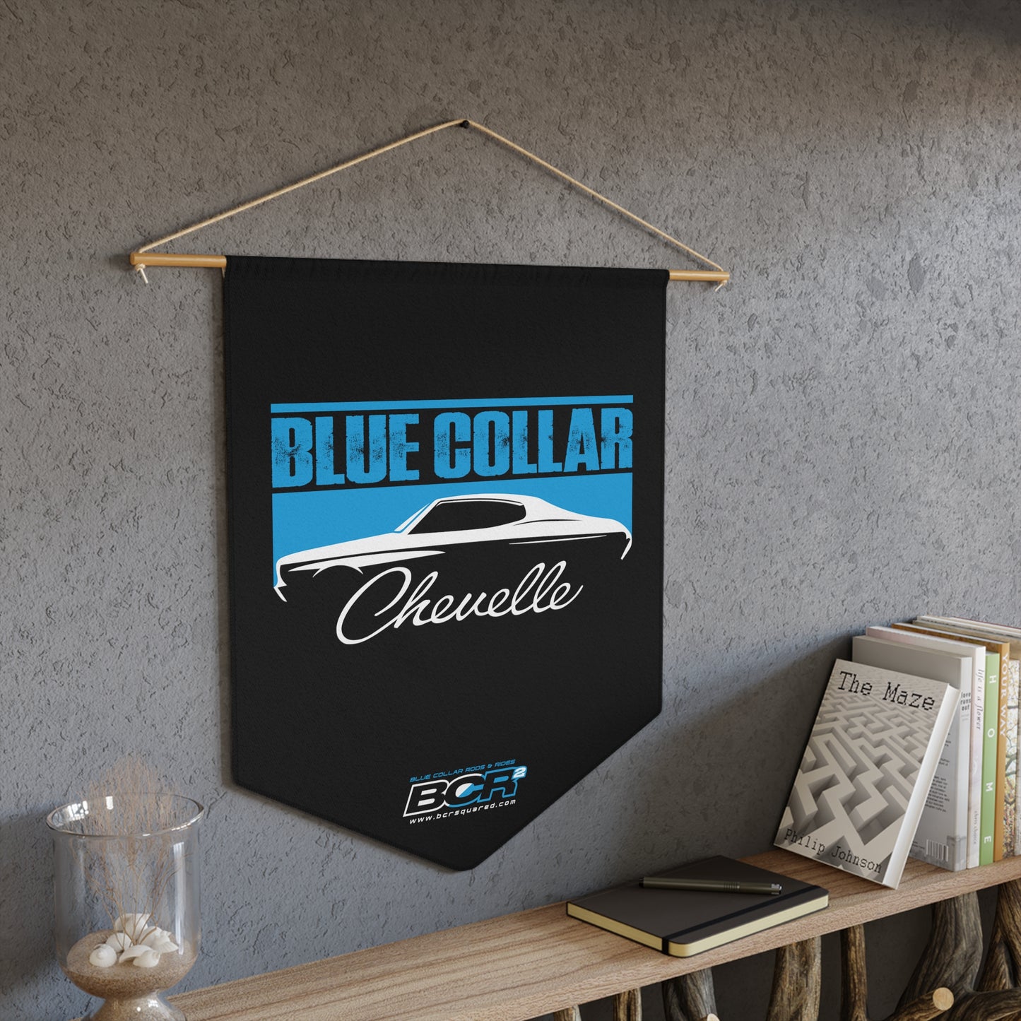 Blue Collar Chevelle Pennant Banner