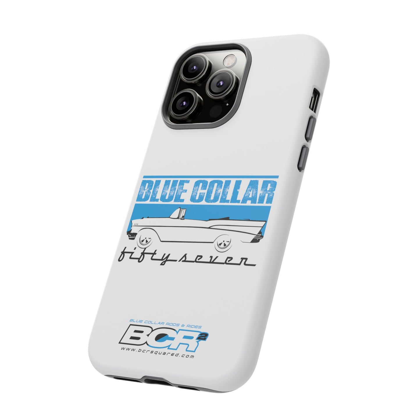 Blue Collar Fifty Seven White Phone Case