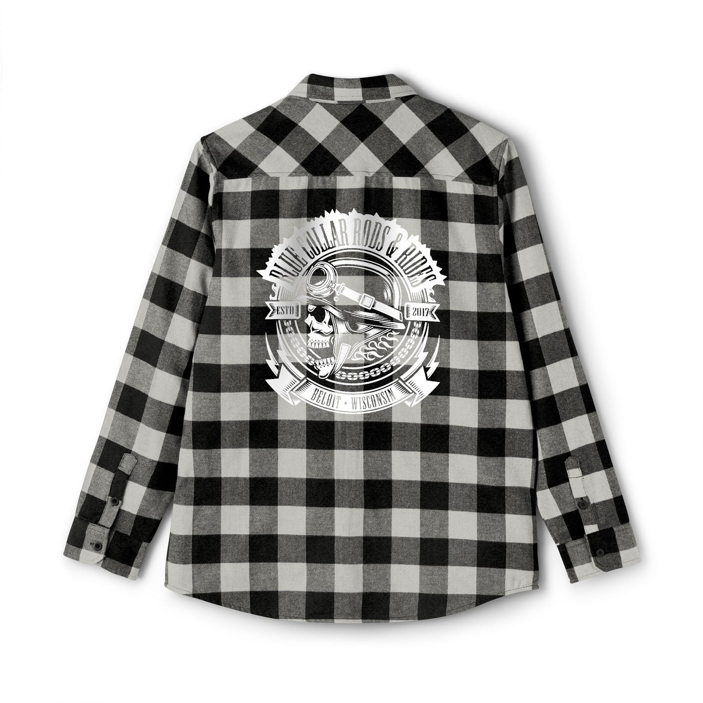 Blue Collar Skull 1 Flannel Shirt