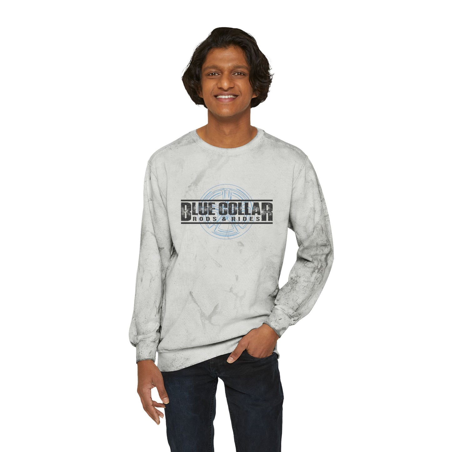 Blue Collar Wheel Color Blast Sweatshirt