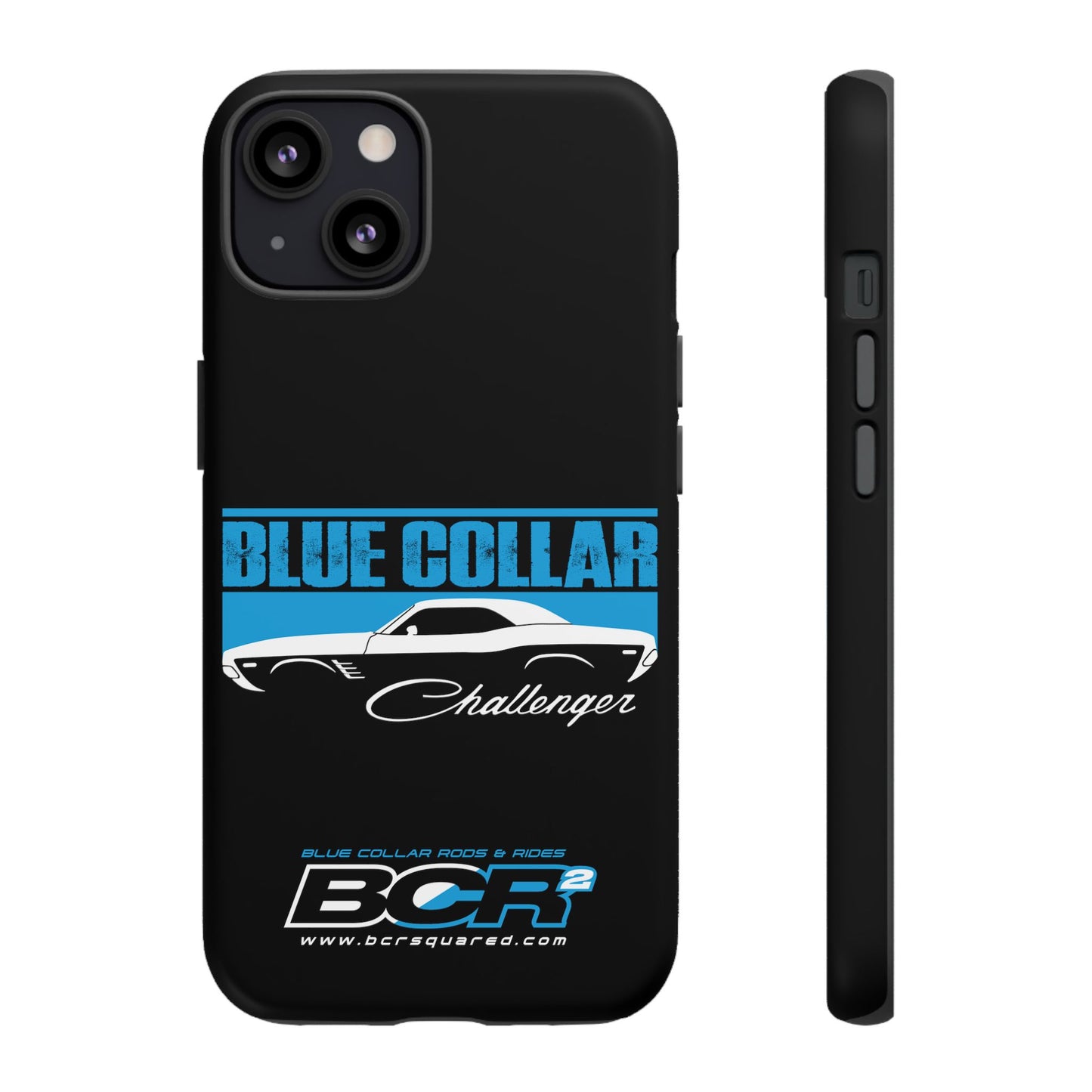 Blue Collar Challenger Black Phone Cases