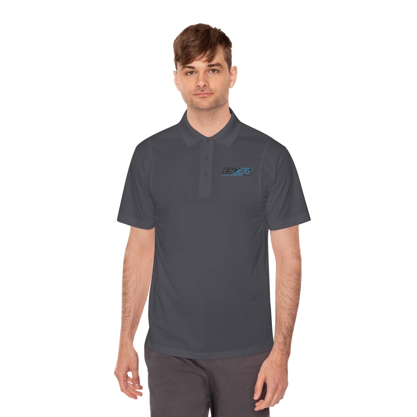 BCR Squared Logo Men's Polo Shirt