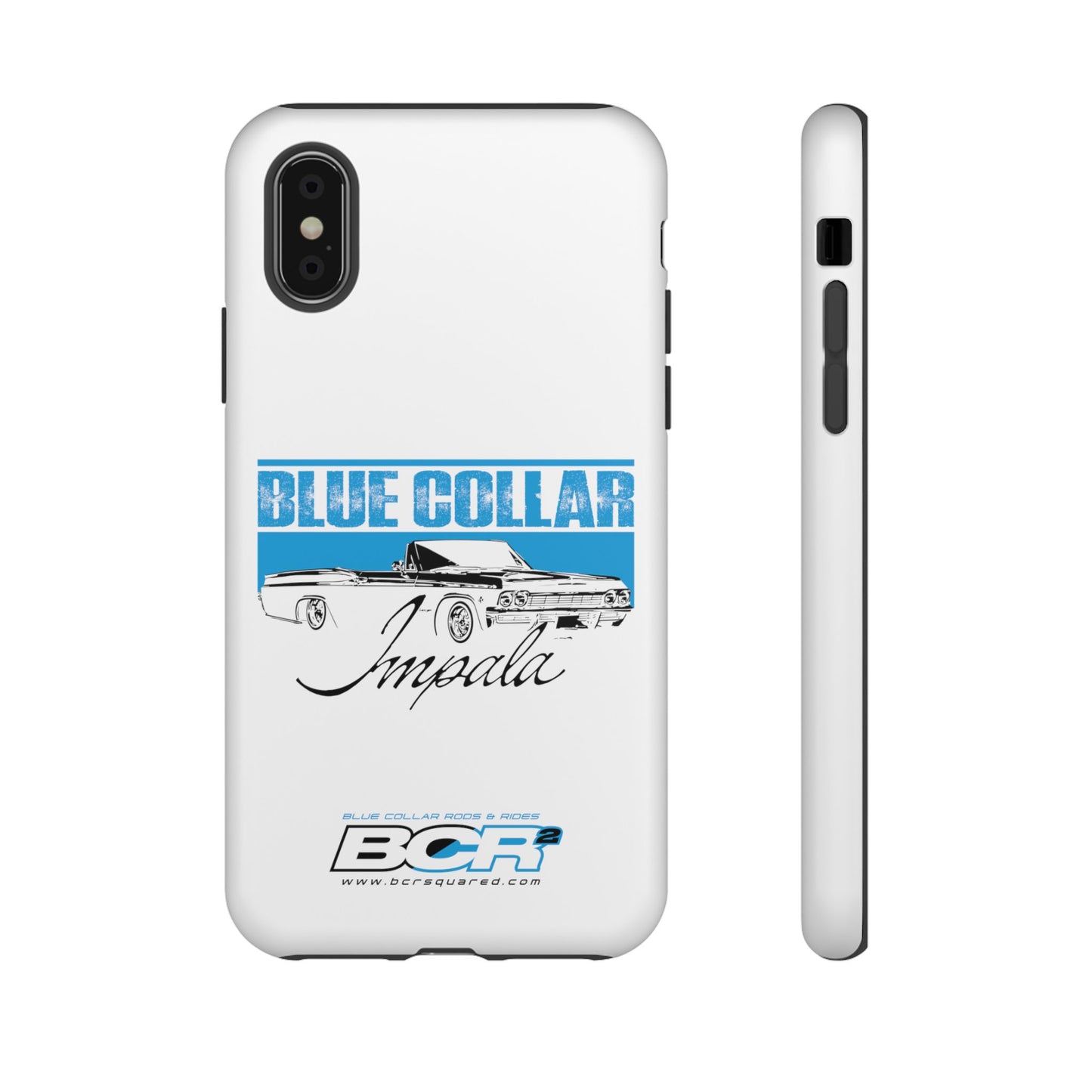 Blue Collar Impala White Phone Cases