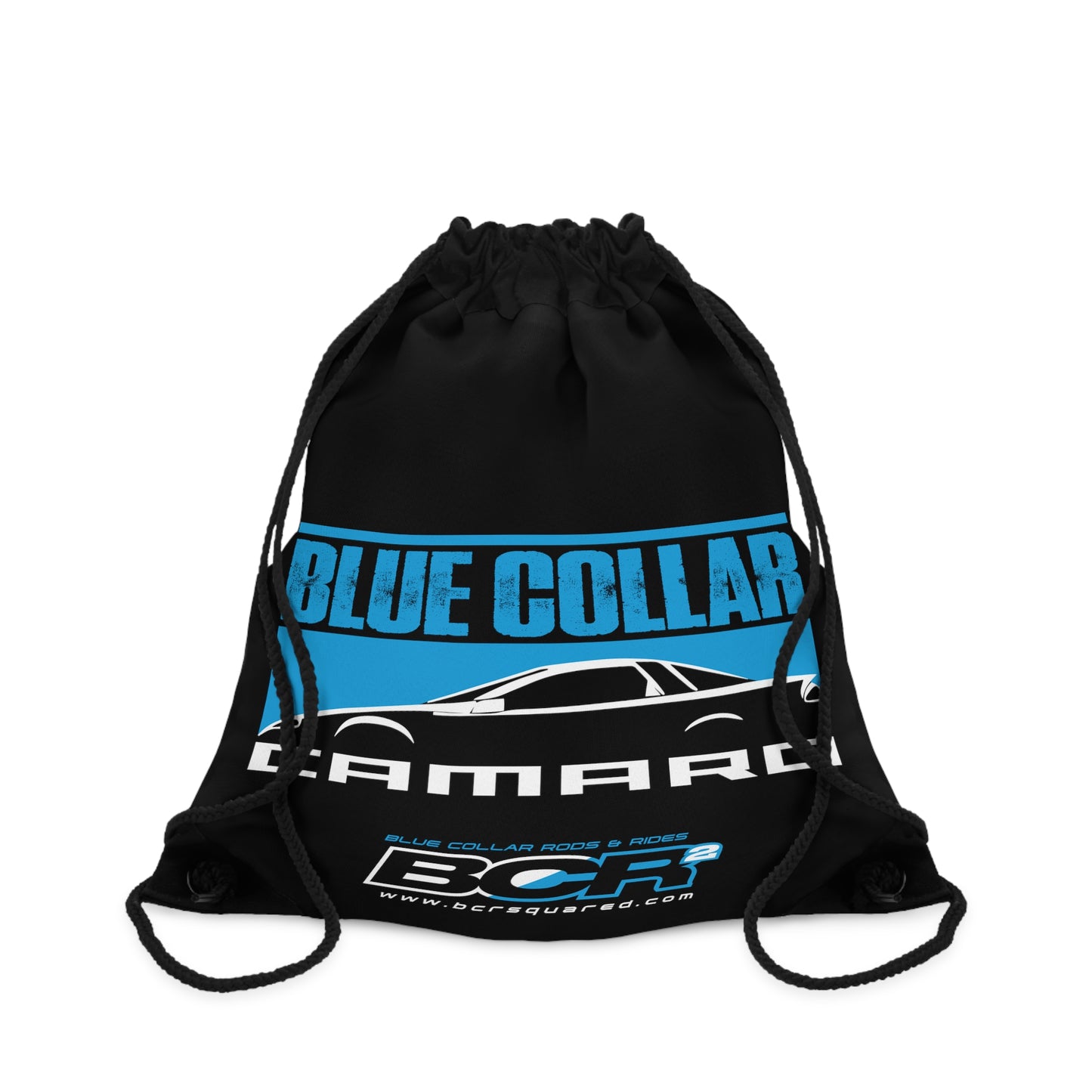 Blue Collar 4th Gen Camaro Black Drawstring Bag